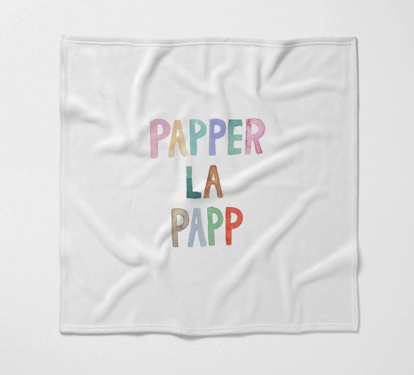 Papperlapapp fleecedeken van Brushmeetspaper