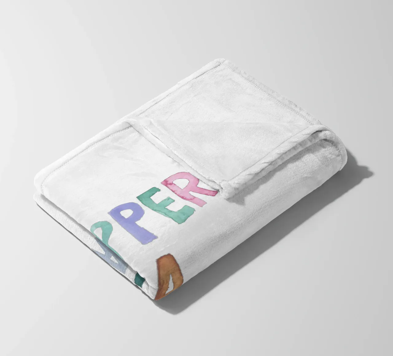 Papperlapapp fleecedeken van Brushmeetspaper