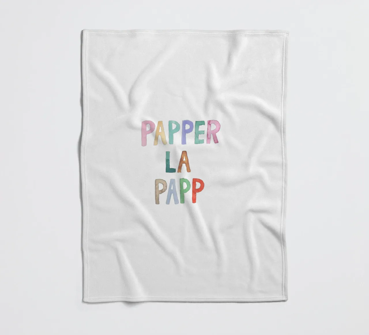 Papperlapapp fleecedeken van Brushmeetspaper