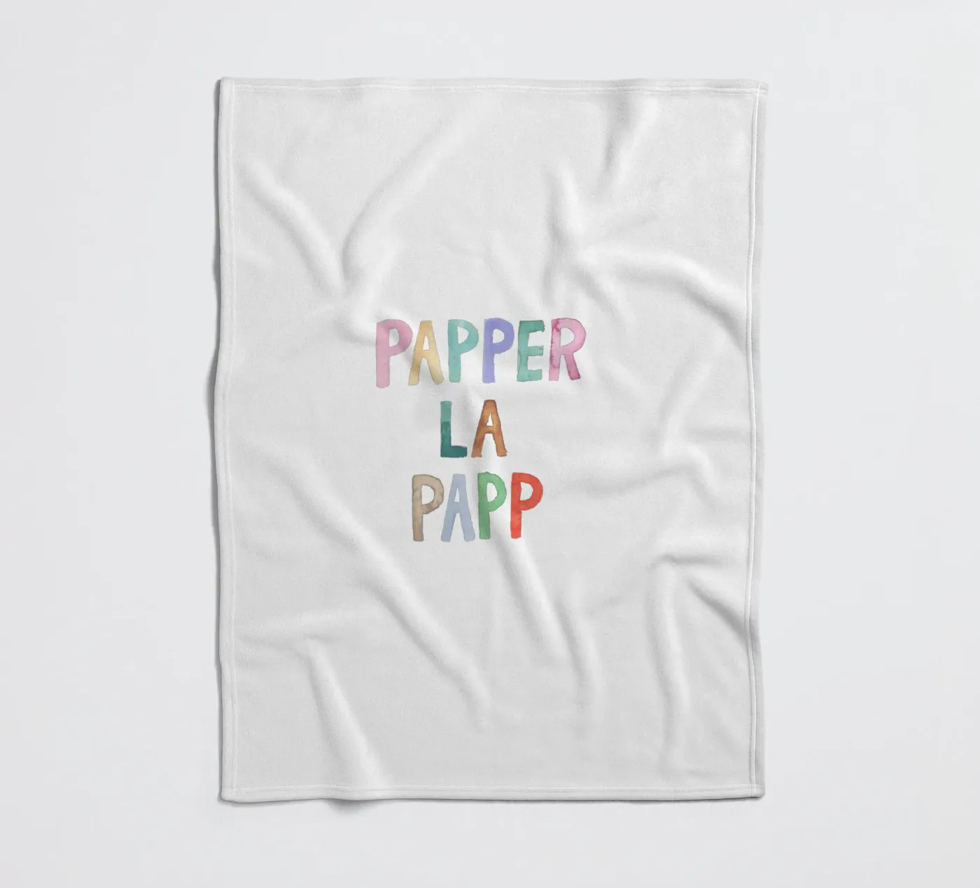 Papperlapapp fleecedeken van Brushmeetspaper