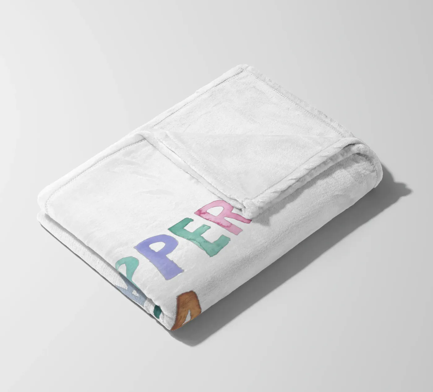 Papperlapapp fleecedeken van Brushmeetspaper