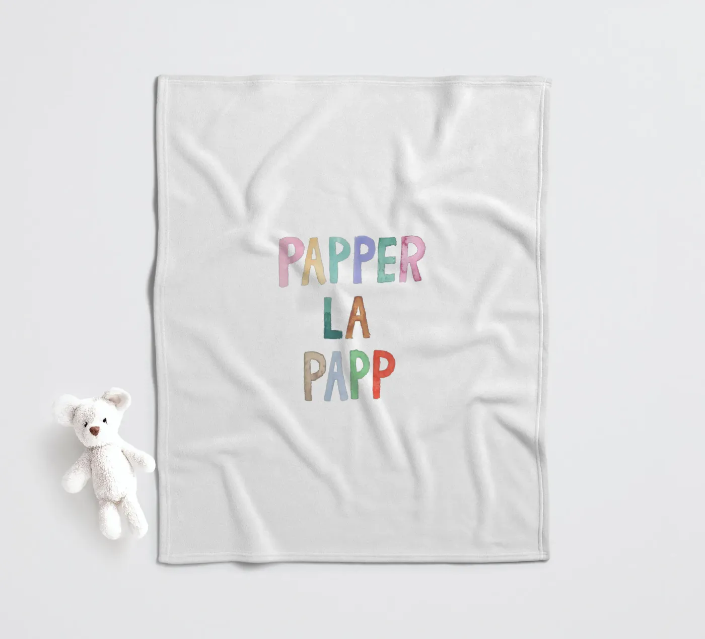 Papperlapapp fleecedeken van Brushmeetspaper