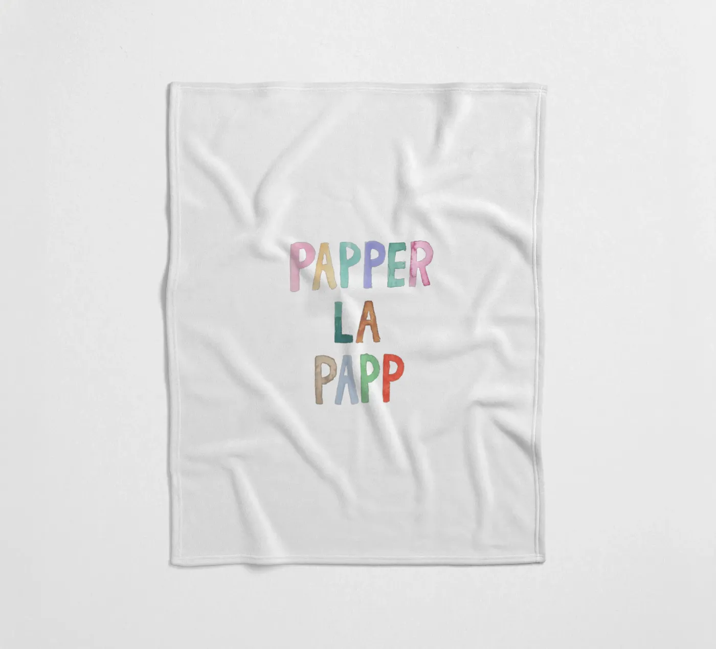 Papperlapapp fleecedeken van Brushmeetspaper