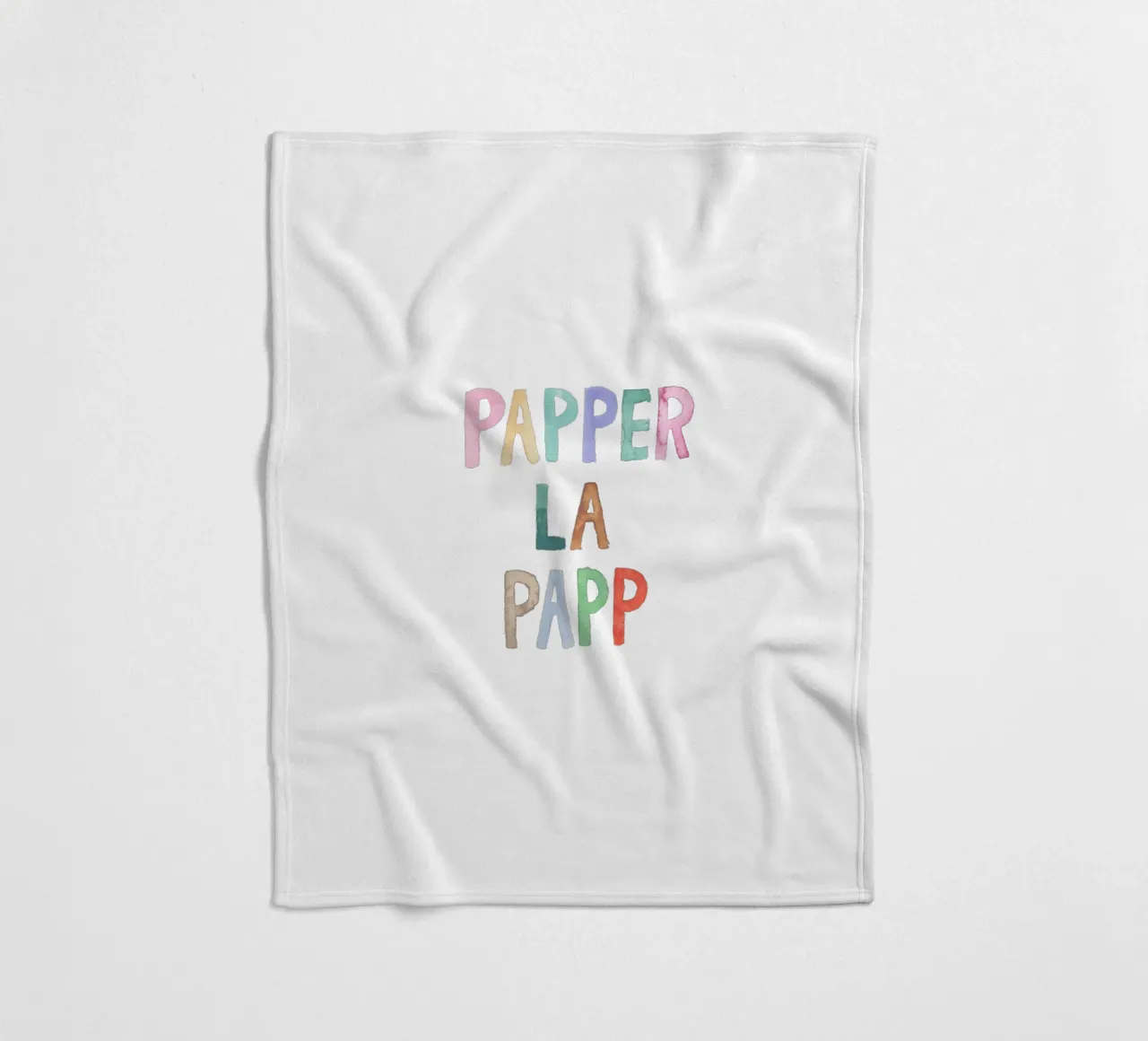 Papperlapapp fleecedeken van Brushmeetspaper