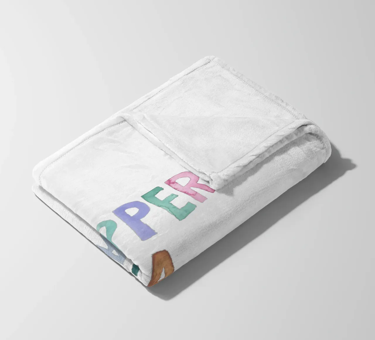 Papperlapapp fleecedeken van Brushmeetspaper