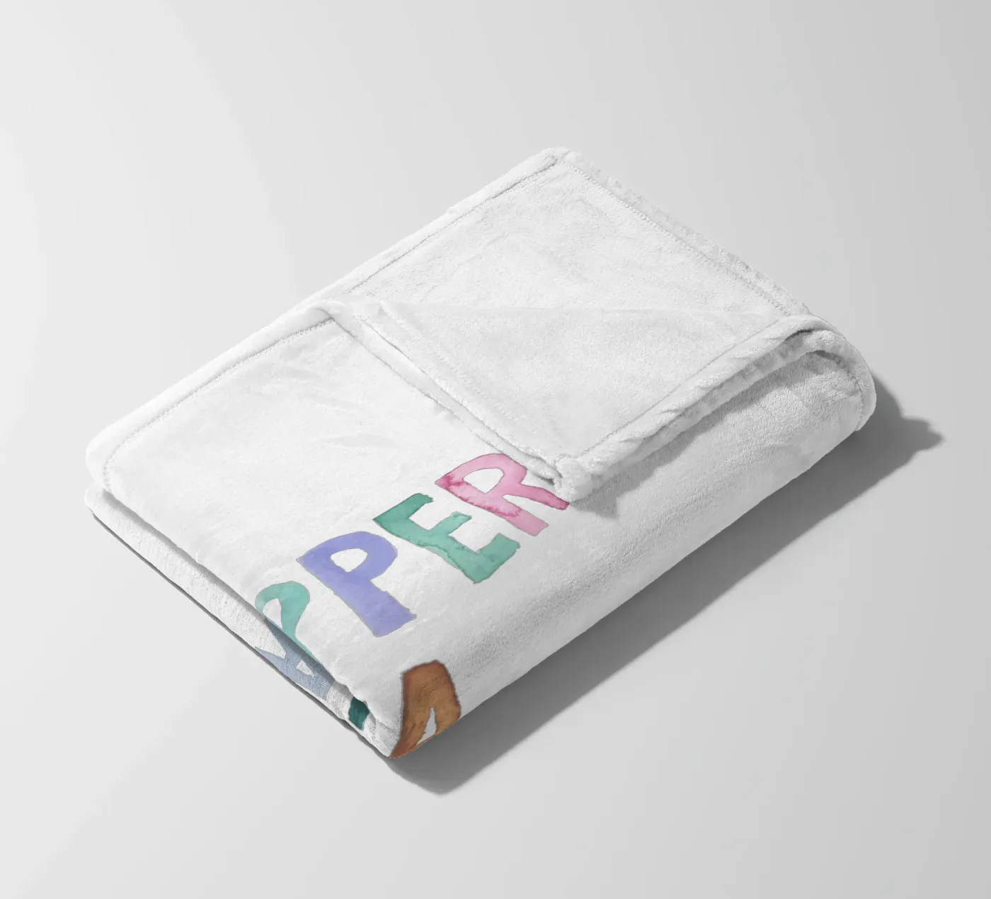 Papperlapapp fleecedeken van Brushmeetspaper