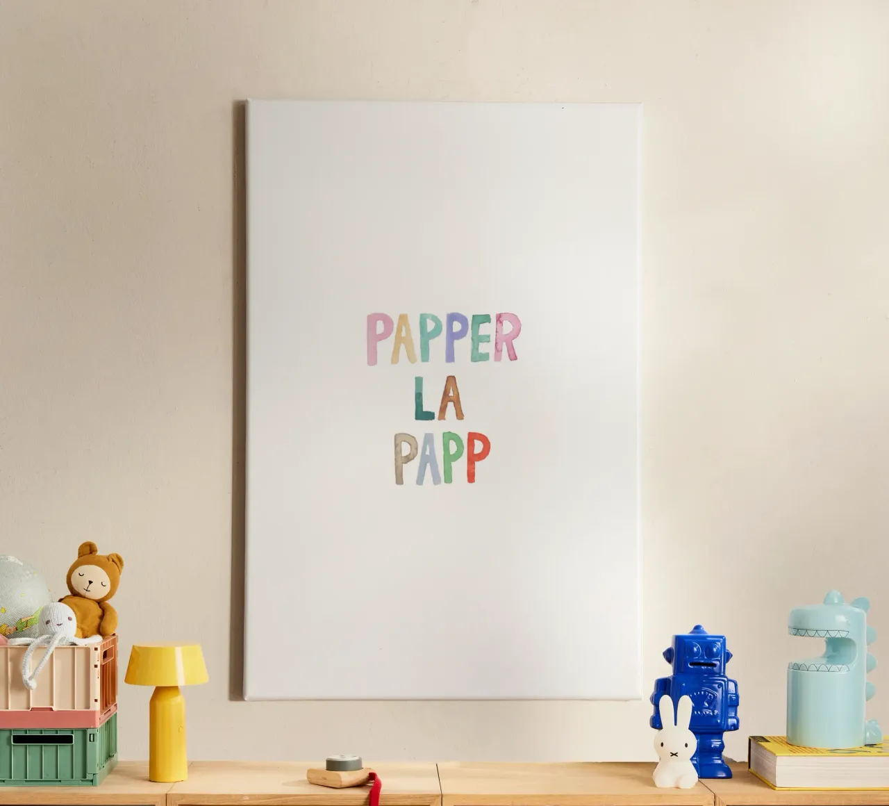 Papperlapapp canvas by Brushmeetspaper