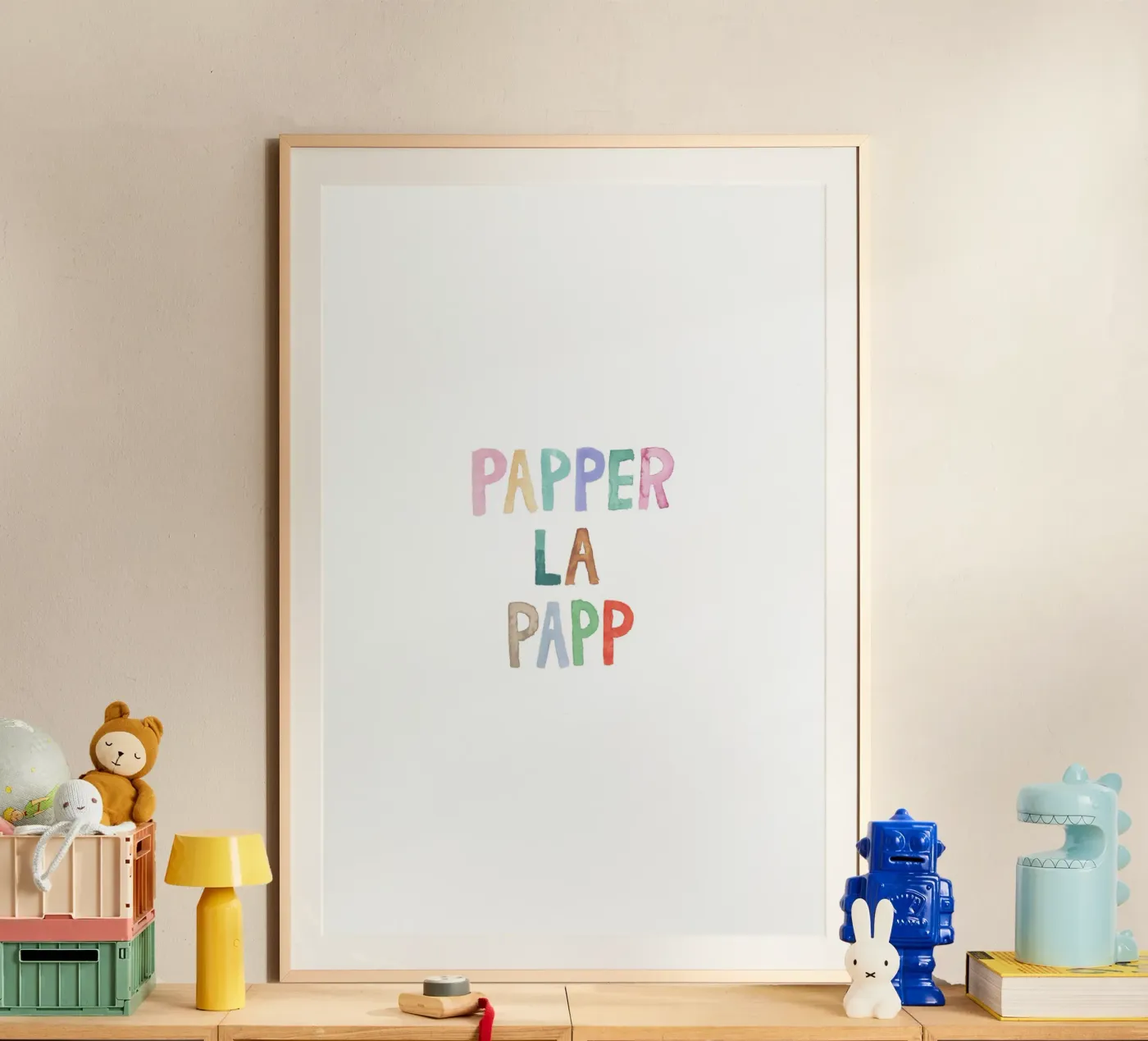 Papperlapapp poster van Brushmeetspaper