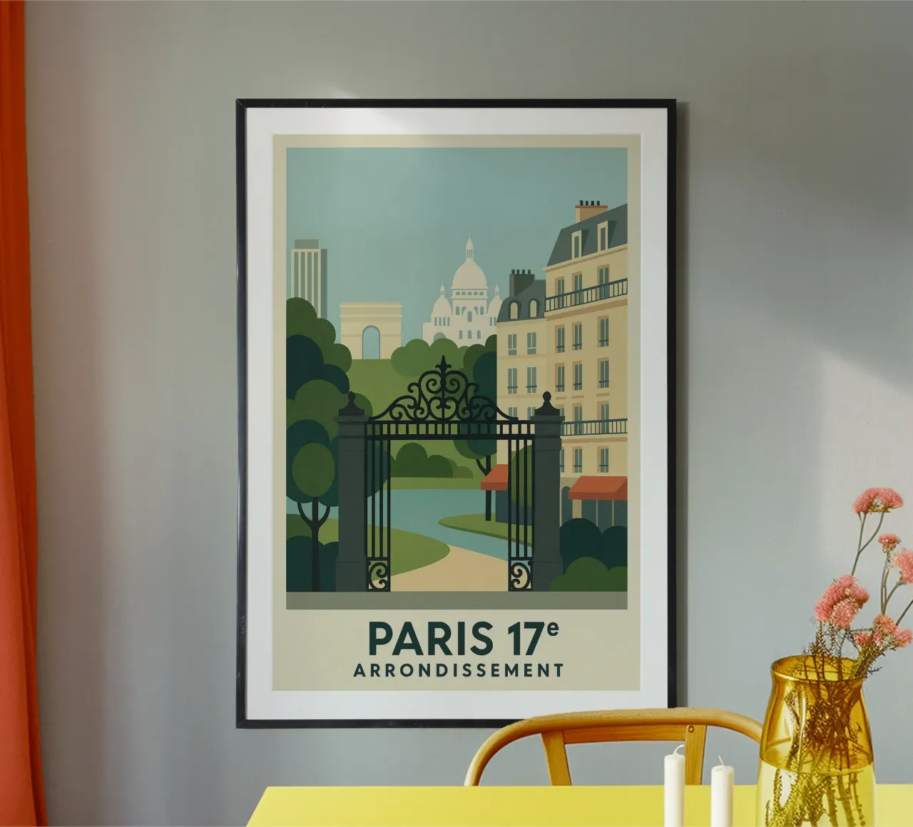 Parigi 17ᵉ - Parco e prospettive parigine poster da JETLAG | affiches voyage