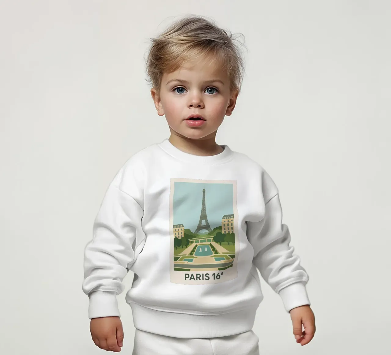 Parigi 16ᵉ - Simmetria, calma e grandezza felpa neonato da JETLAG | affiches voyage