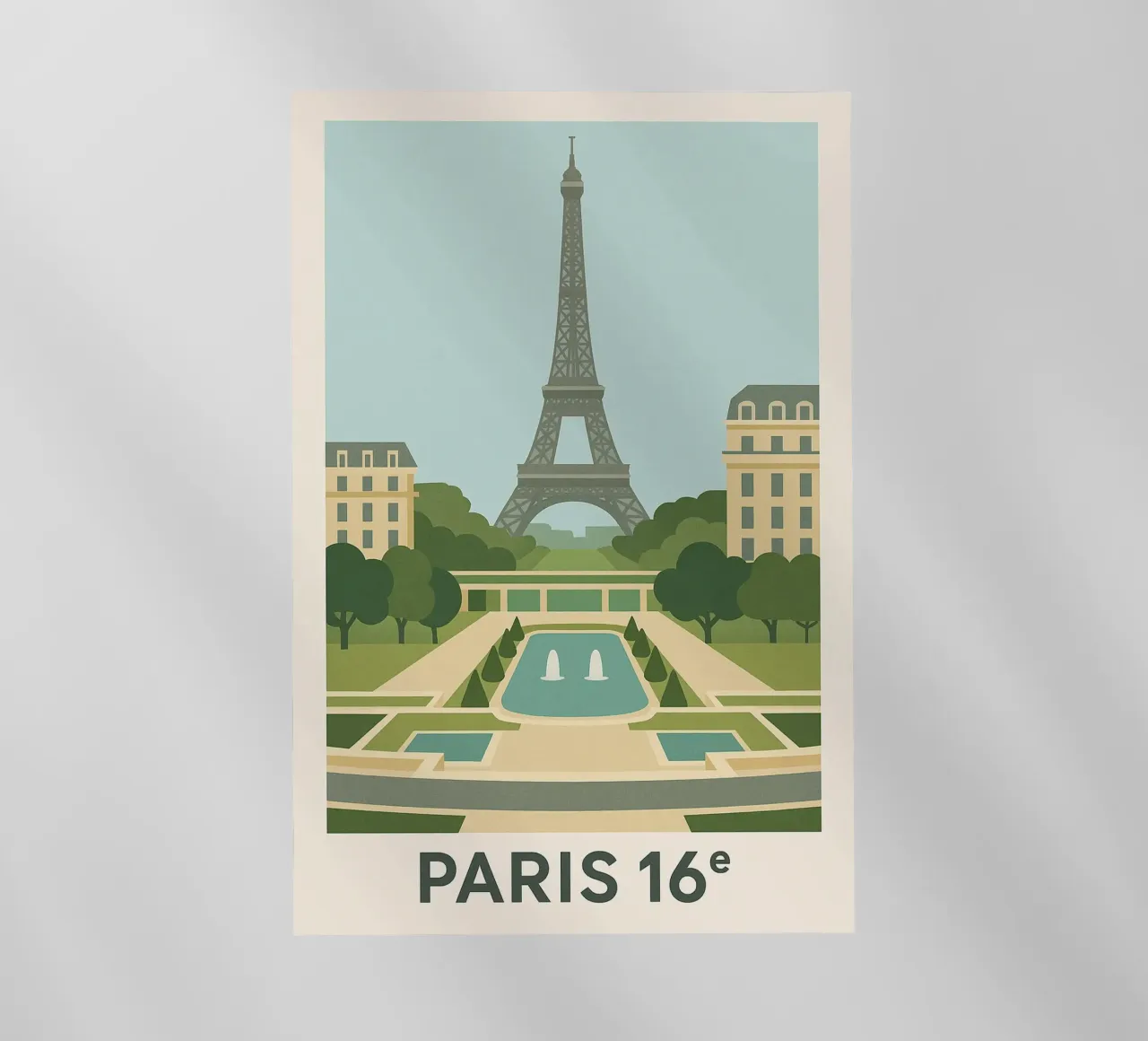Parigi 16ᵉ - Simmetria, calma e grandezza pellicola backlit da JETLAG | affiches voyage