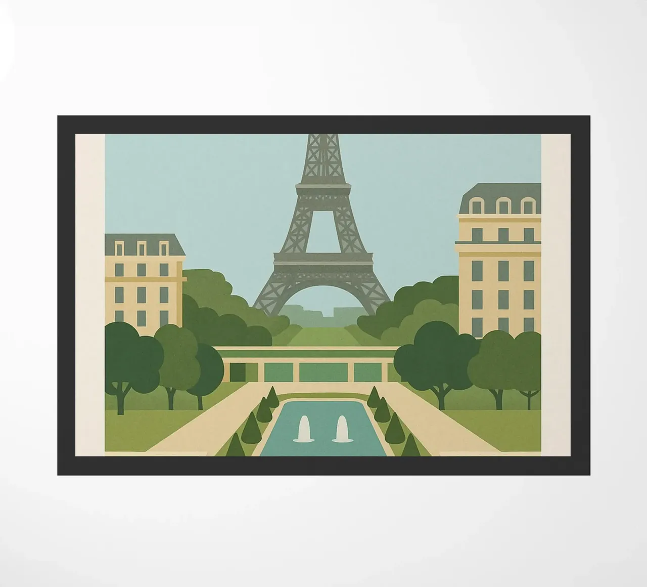 Parigi 16ᵉ - Simmetria, calma e grandezza zerbino da JETLAG | affiches voyage
