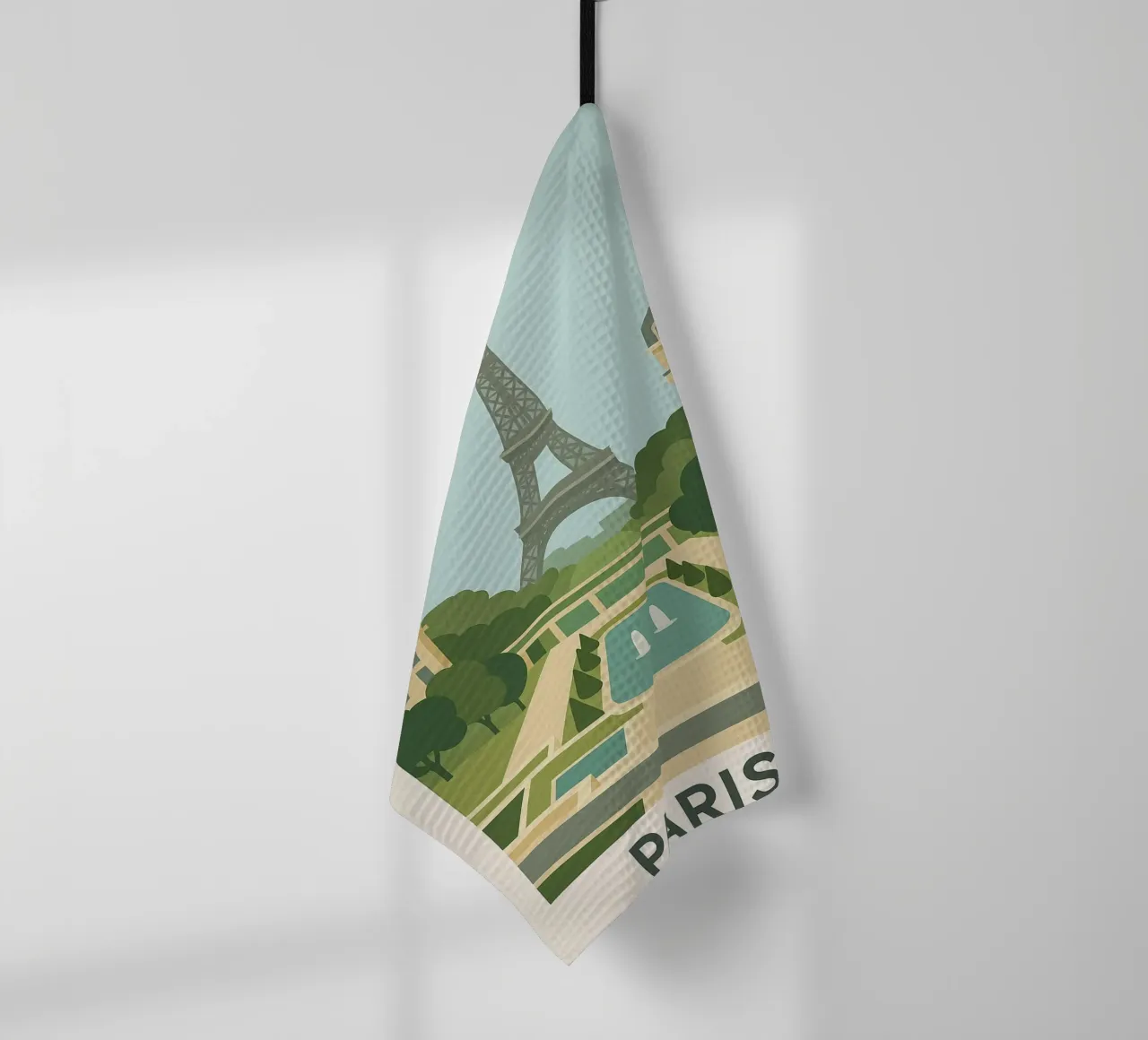 Parigi 16ᵉ - Simmetria, calma e grandezza canovaccio da cucina da JETLAG | affiches voyage