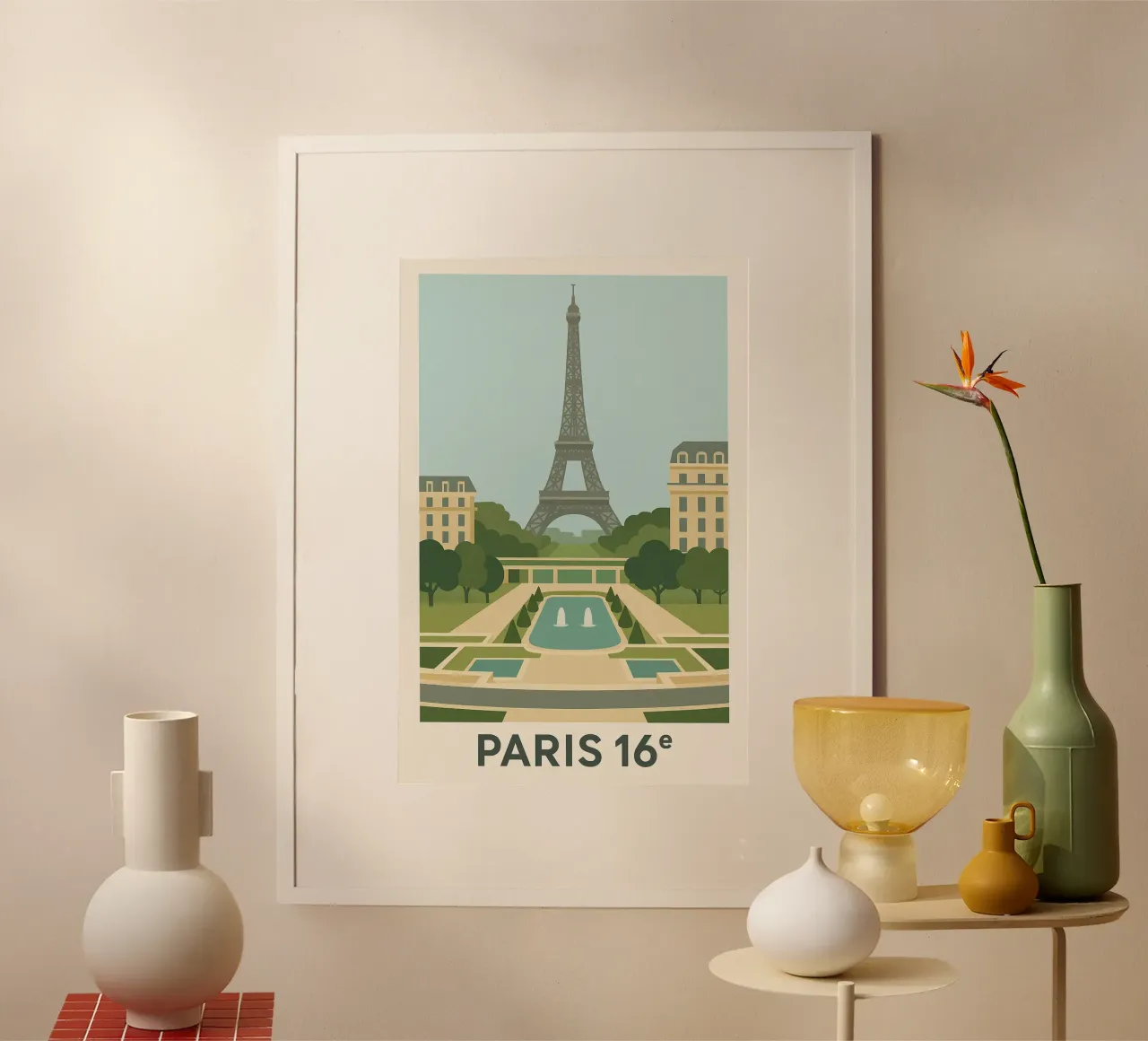 Parigi 16ᵉ - Simmetria, calma e grandezza carta hahnemühle da JETLAG | affiches voyage
