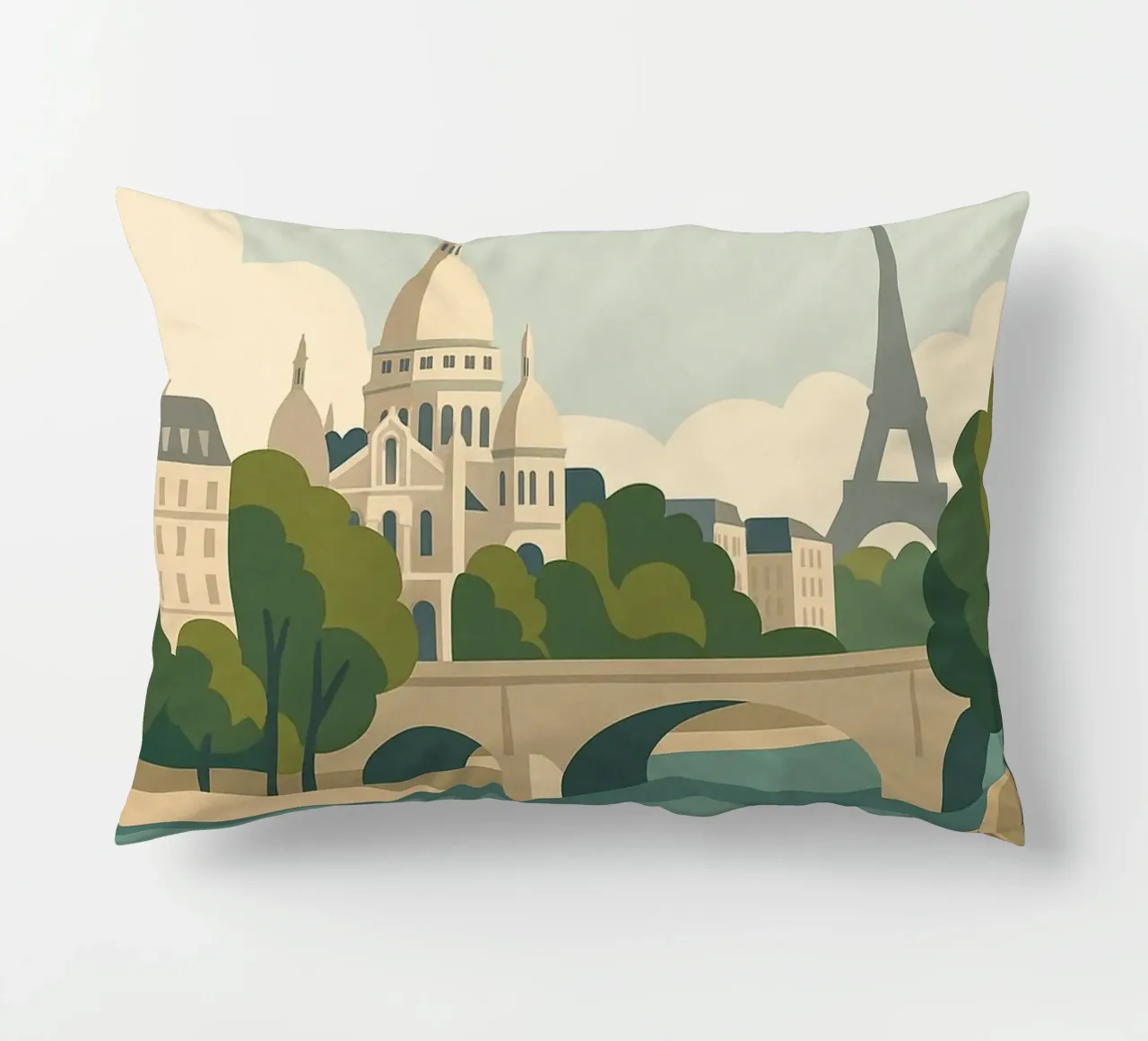 Passeggiata lungo la Senna - Paris en Douceur cuscino da JETLAG | affiches voyage