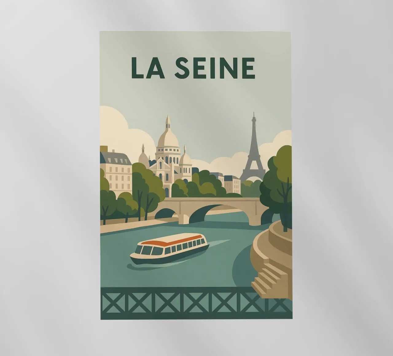 Passeggiata lungo la Senna - Paris en Douceur pellicola backlit da JETLAG | affiches voyage