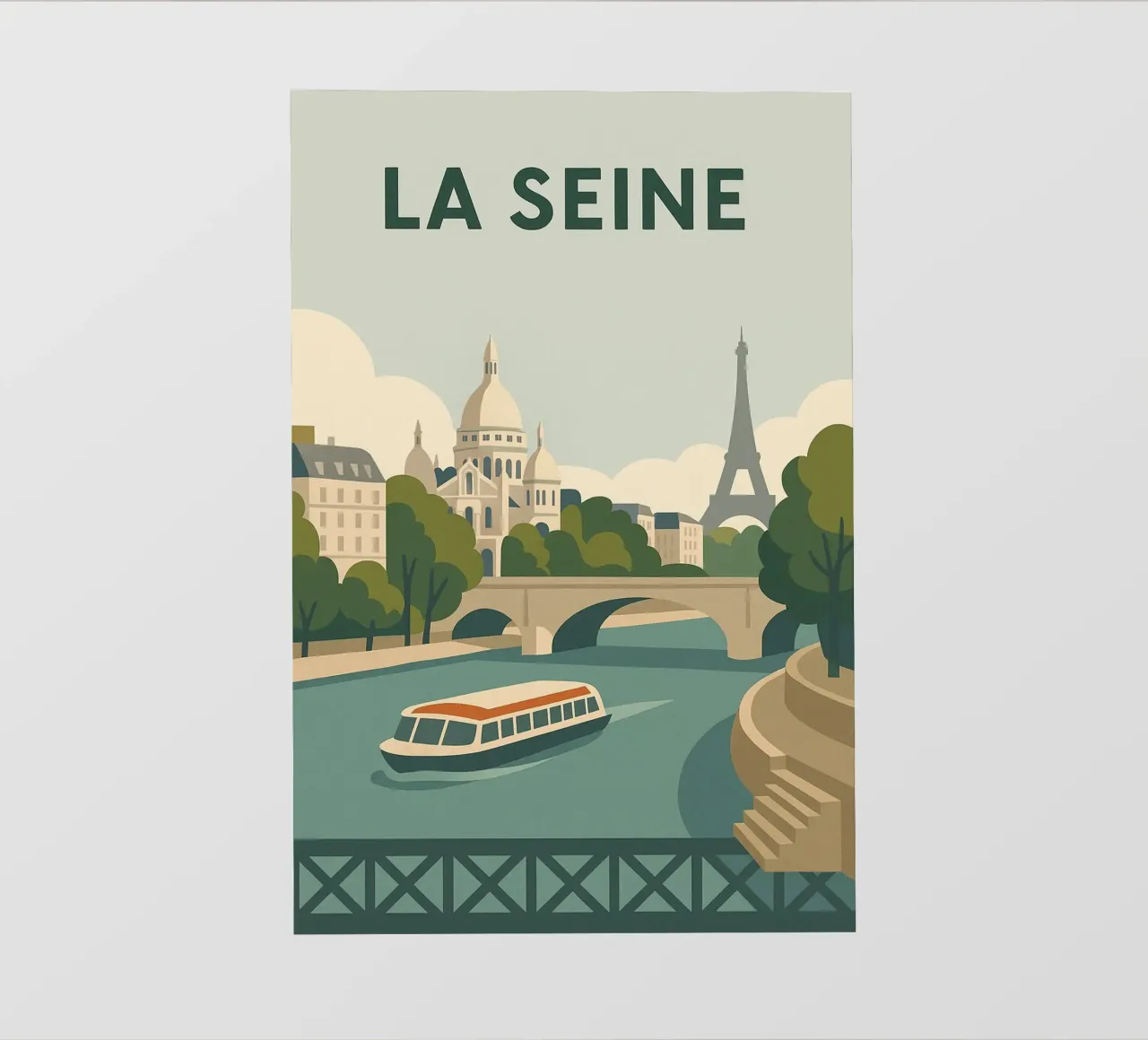 Passeggiata lungo la Senna - Paris en Douceur pellicola backlit da JETLAG | affiches voyage