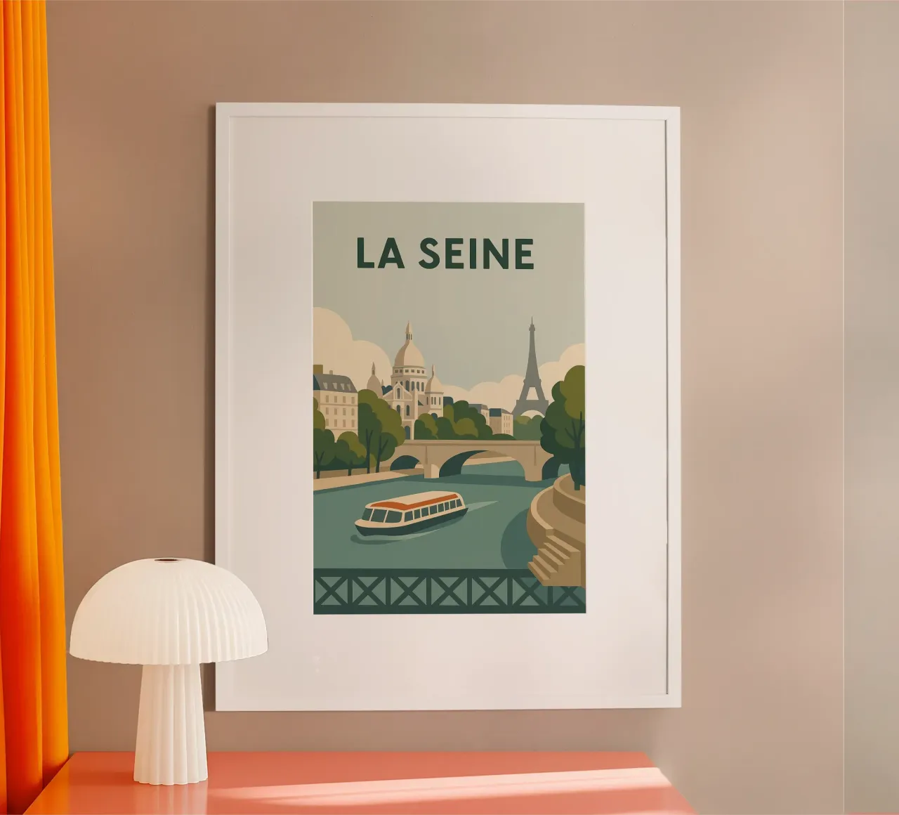 Passeggiata lungo la Senna - Paris en Douceur poster da JETLAG | affiches voyage