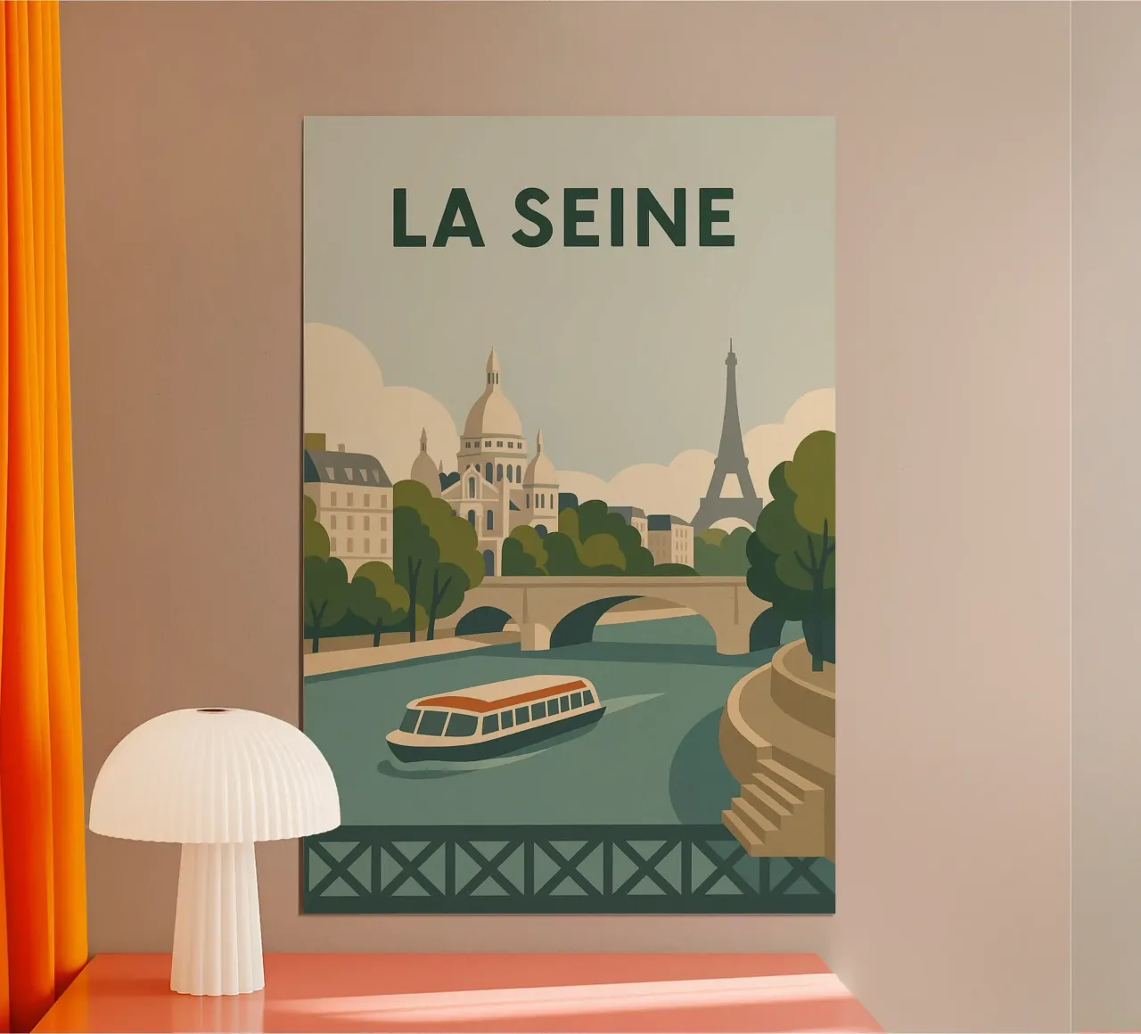Passeggiata lungo la Senna - Paris en Douceur poster da JETLAG | affiches voyage