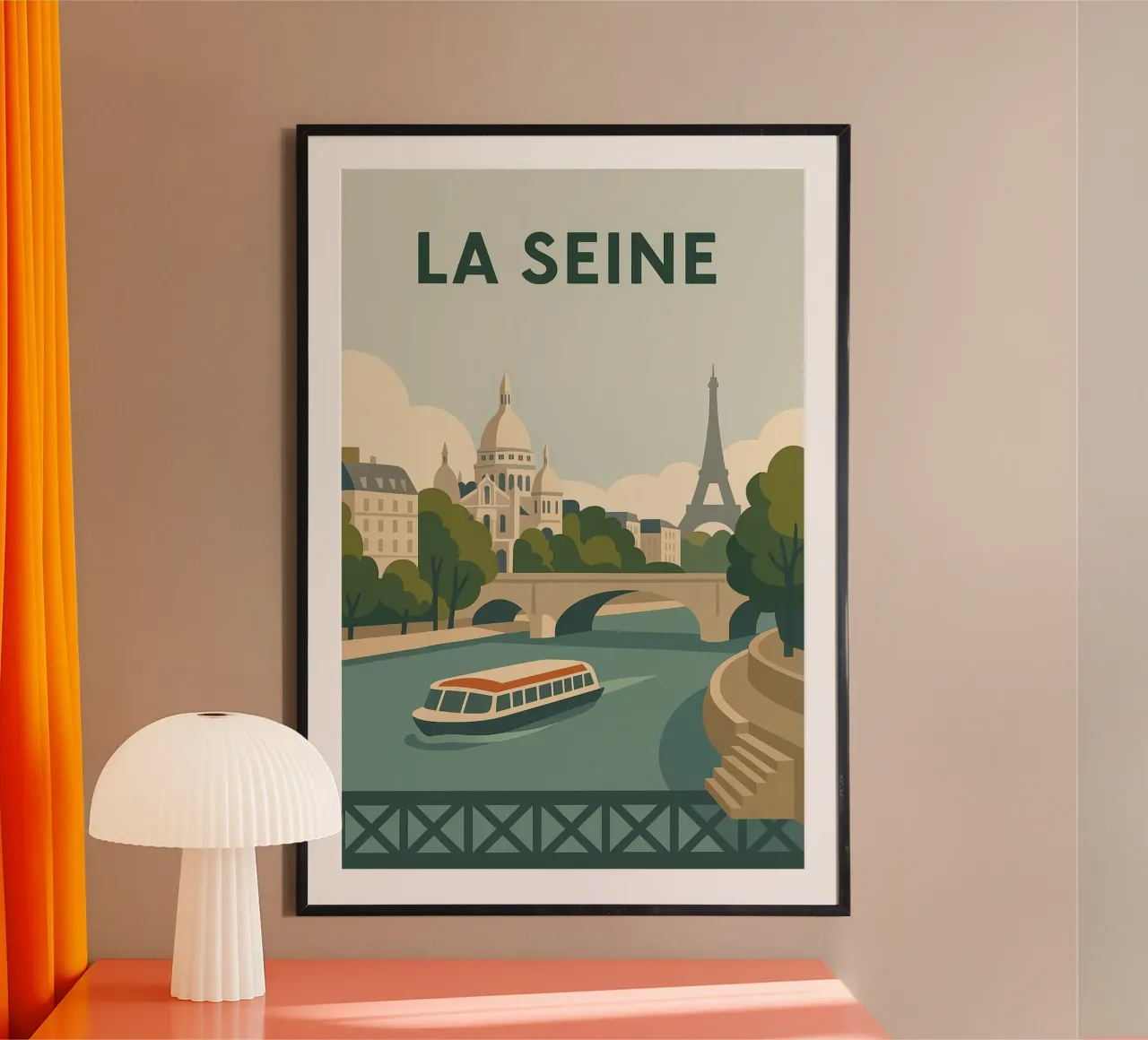 Passeggiata lungo la Senna - Paris en Douceur poster da JETLAG | affiches voyage