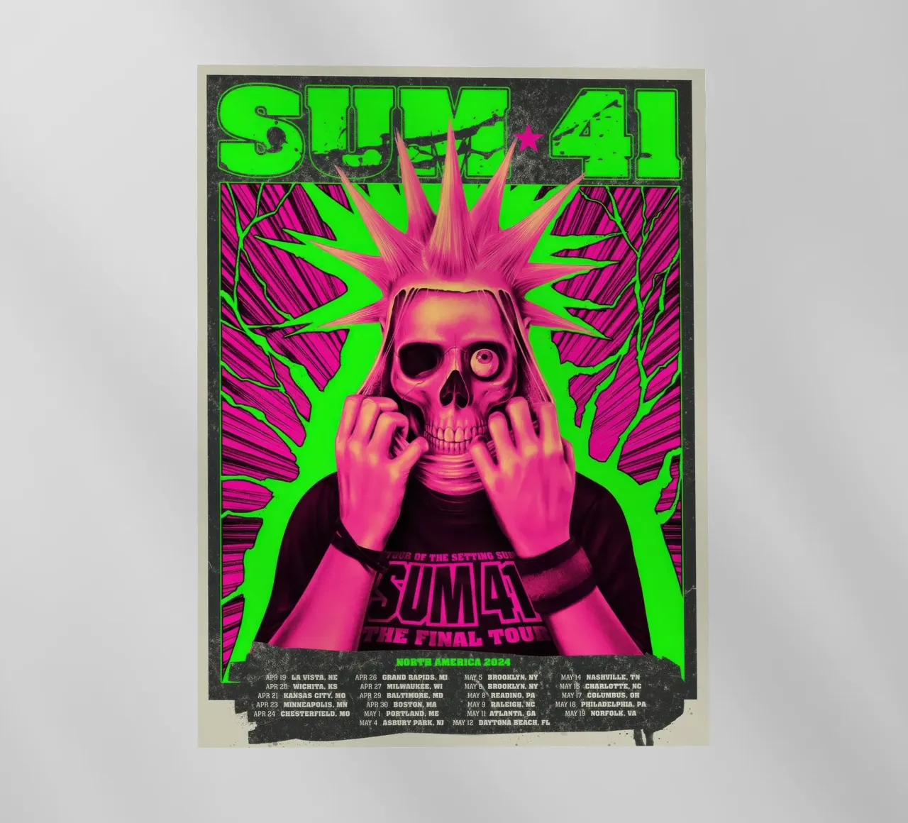 SUM 41 The Final Tour pellicola backlit da lindacleveland
