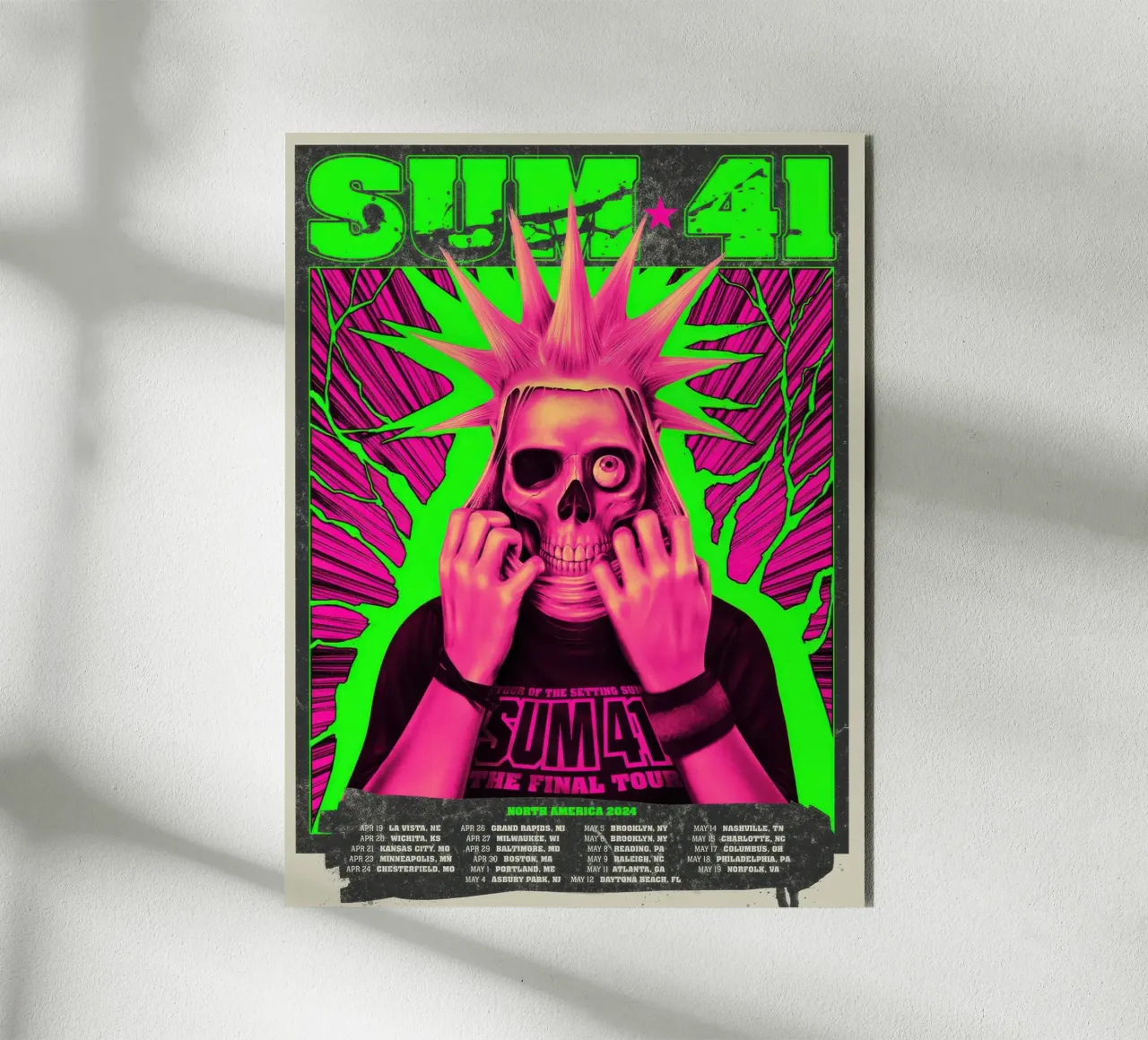 SUM 41 The Final Tour alluminio dibond da lindacleveland
