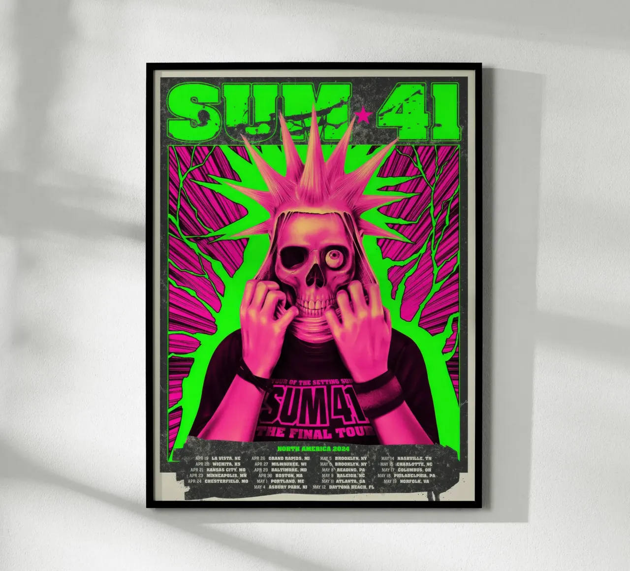 SUM 41 The Final Tour carta hahnemühle da lindacleveland