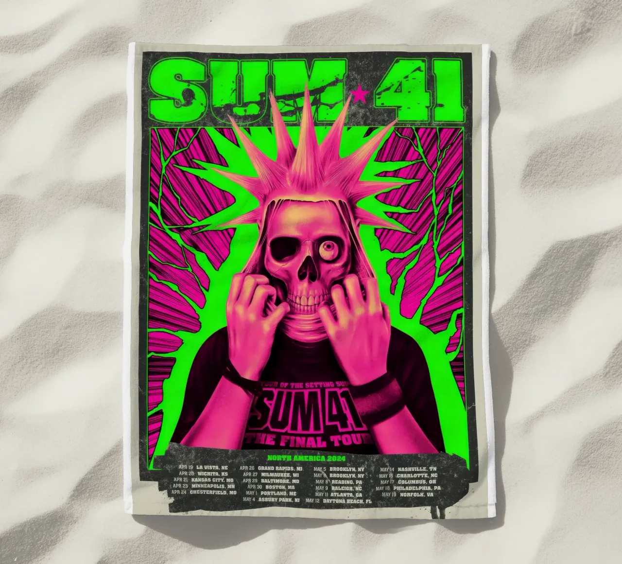 SUM 41 The Final Tour telo mare da lindacleveland