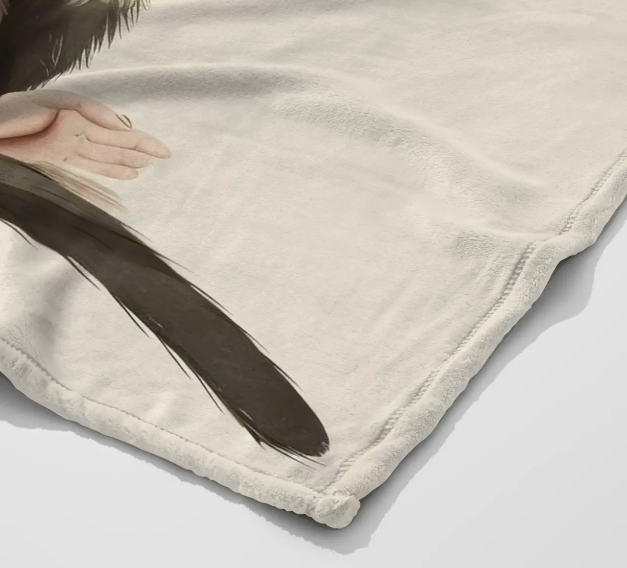Curious White-faced Monkey - Innocence in the Wild fleece blanket by DesignDoodle