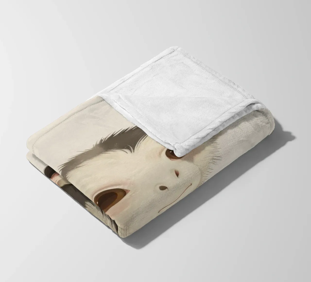Curious White-faced Monkey - Innocence in the Wild fleece blanket by DesignDoodle