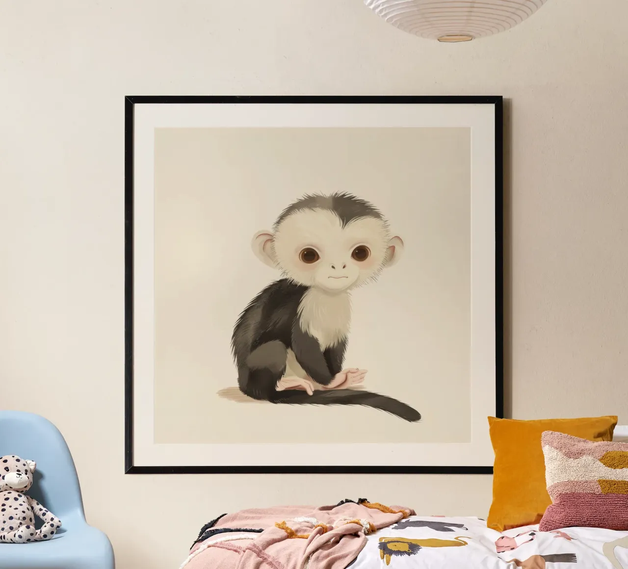 Curious White-faced Monkey - Innocence in the Wild hahnemühle by DesignDoodle