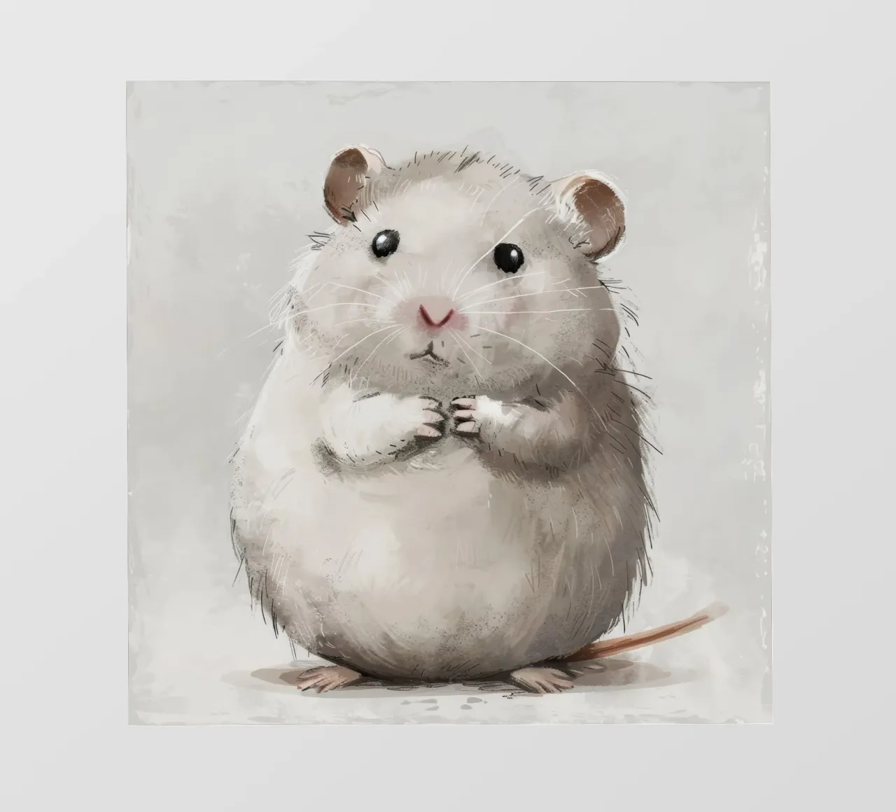 Liebenswerter Hamster - ein kleines Bündel Flaum PVC Plane von DesignDoodle