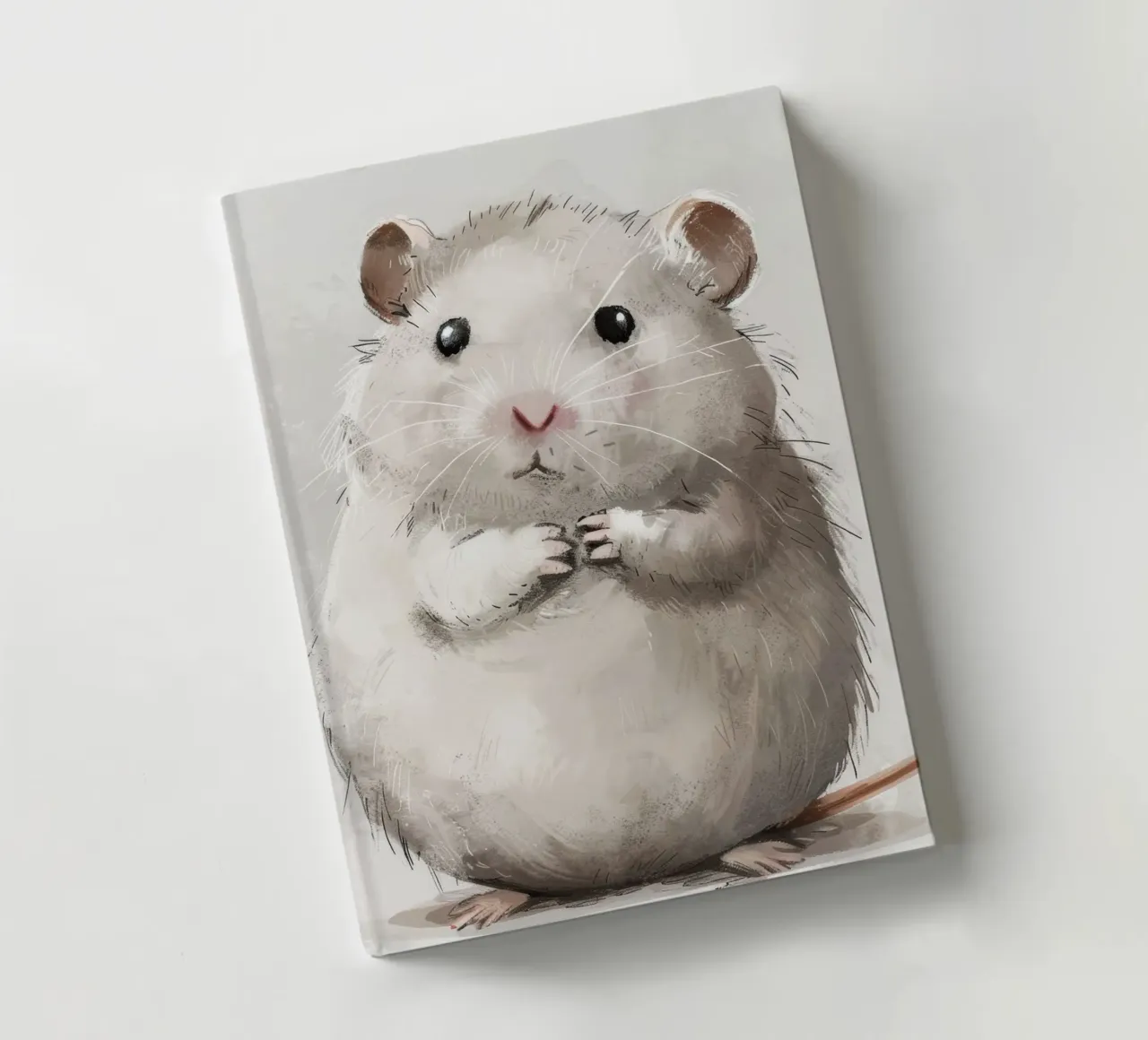 Adorable Hamster - A Little Bundle of Fluff notebook by DesignDoodle