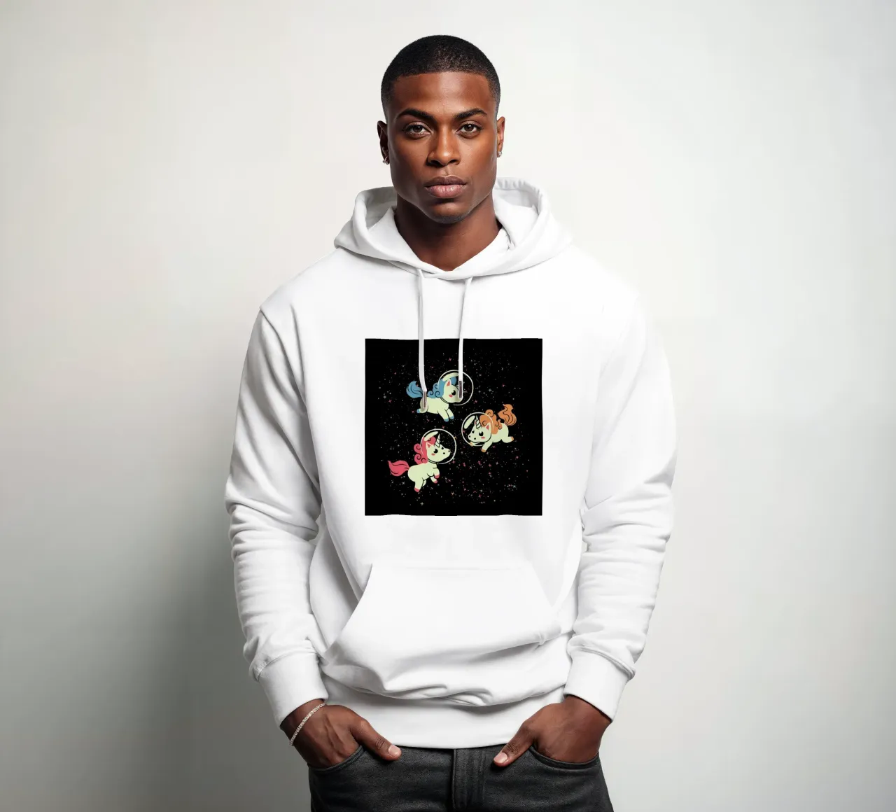 Space Unicorn felpa con cappuccio da Tobe Fonseca