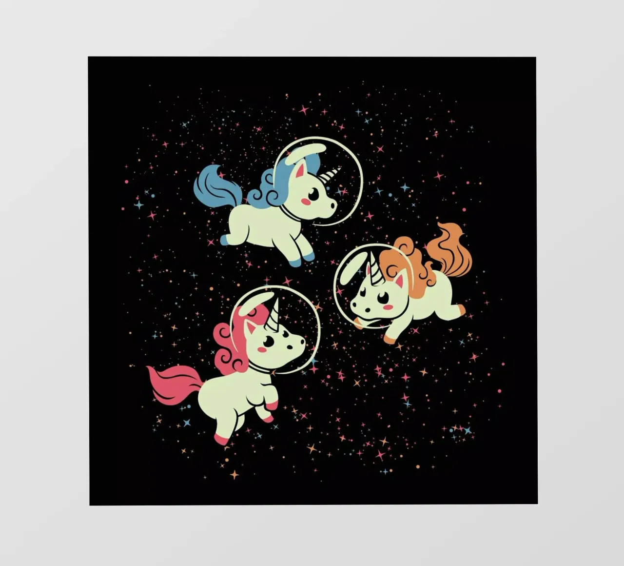 Space Unicorn pellicola backlit da Tobe Fonseca