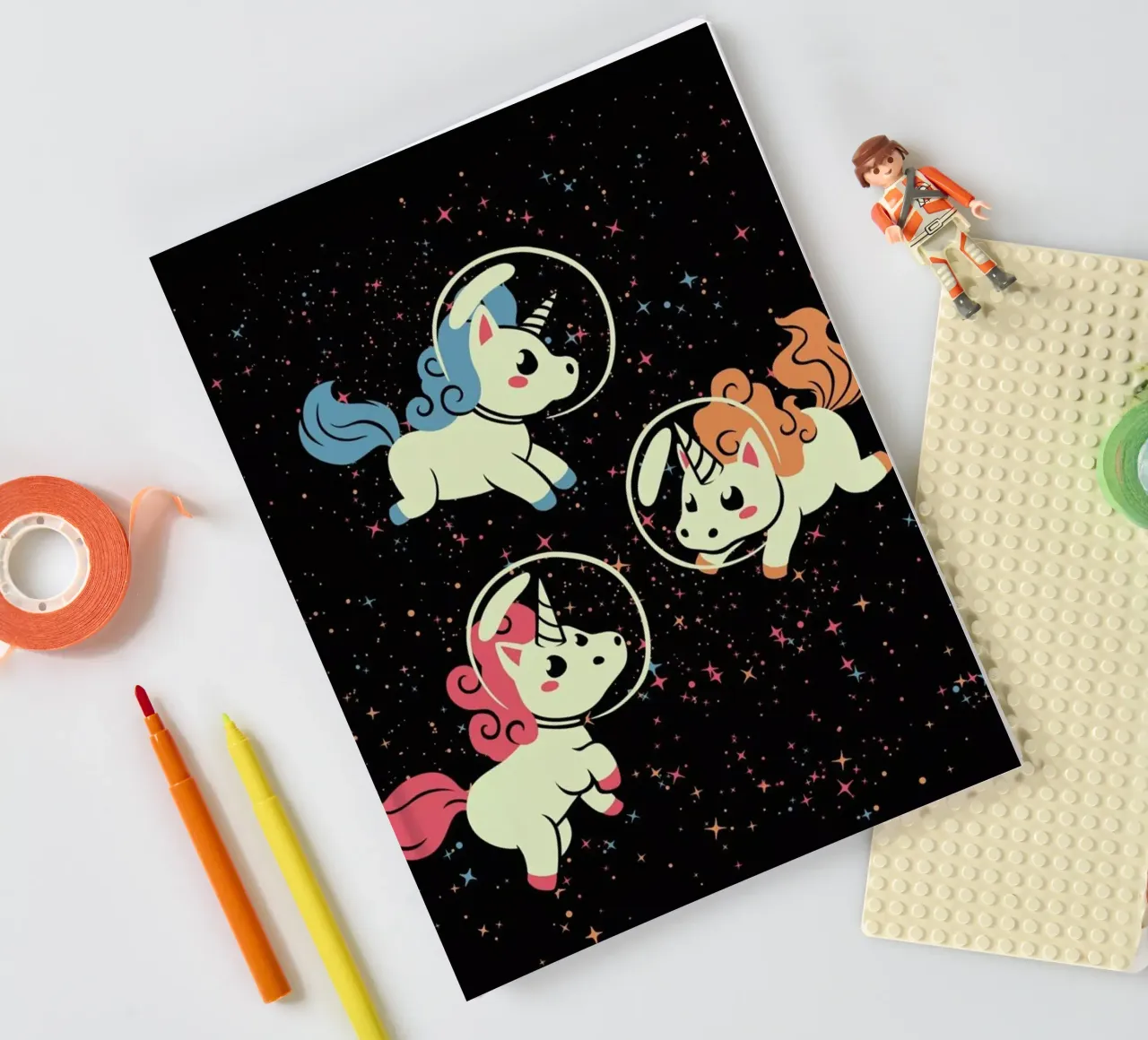 Space Unicorn notebook by Tobe Fonseca
