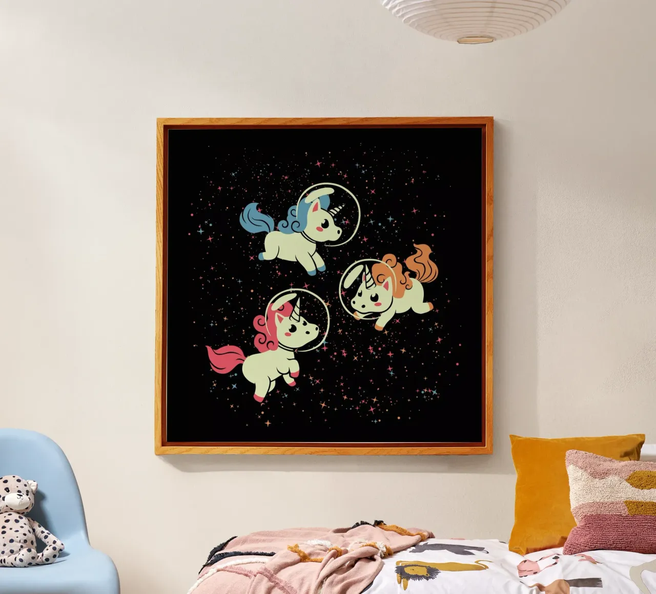 Space Unicorn plexiglass da Tobe Fonseca