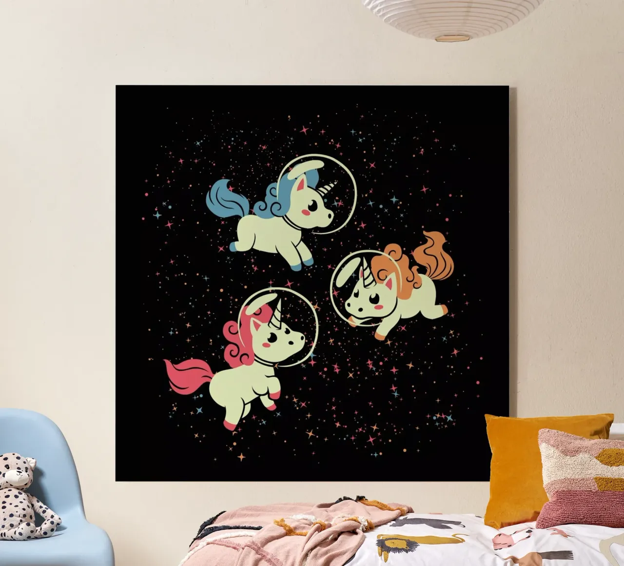 Space Unicorn plexiglass da Tobe Fonseca