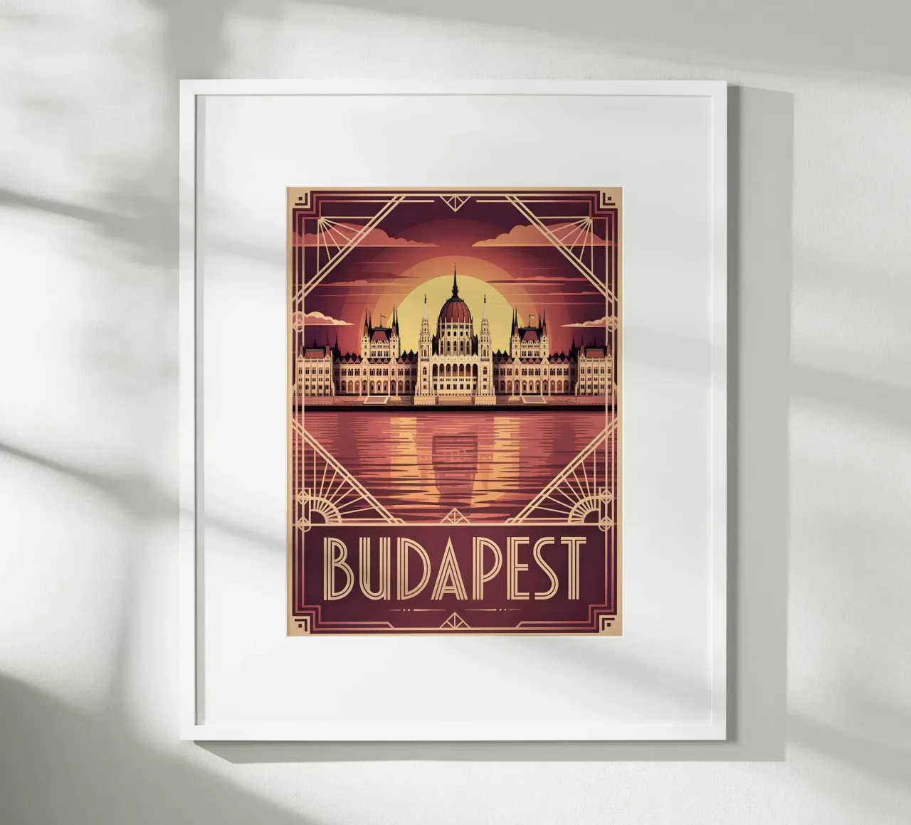 Poster di viaggio vintage di Budapest carta hahnemühle da Vintage Travel Art