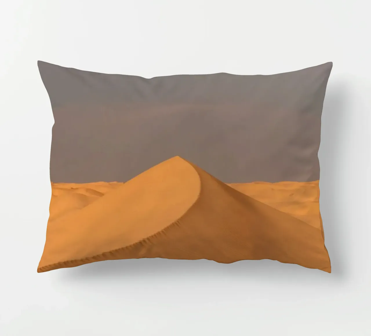Sand dune in orange sunset cuscino da photolovers