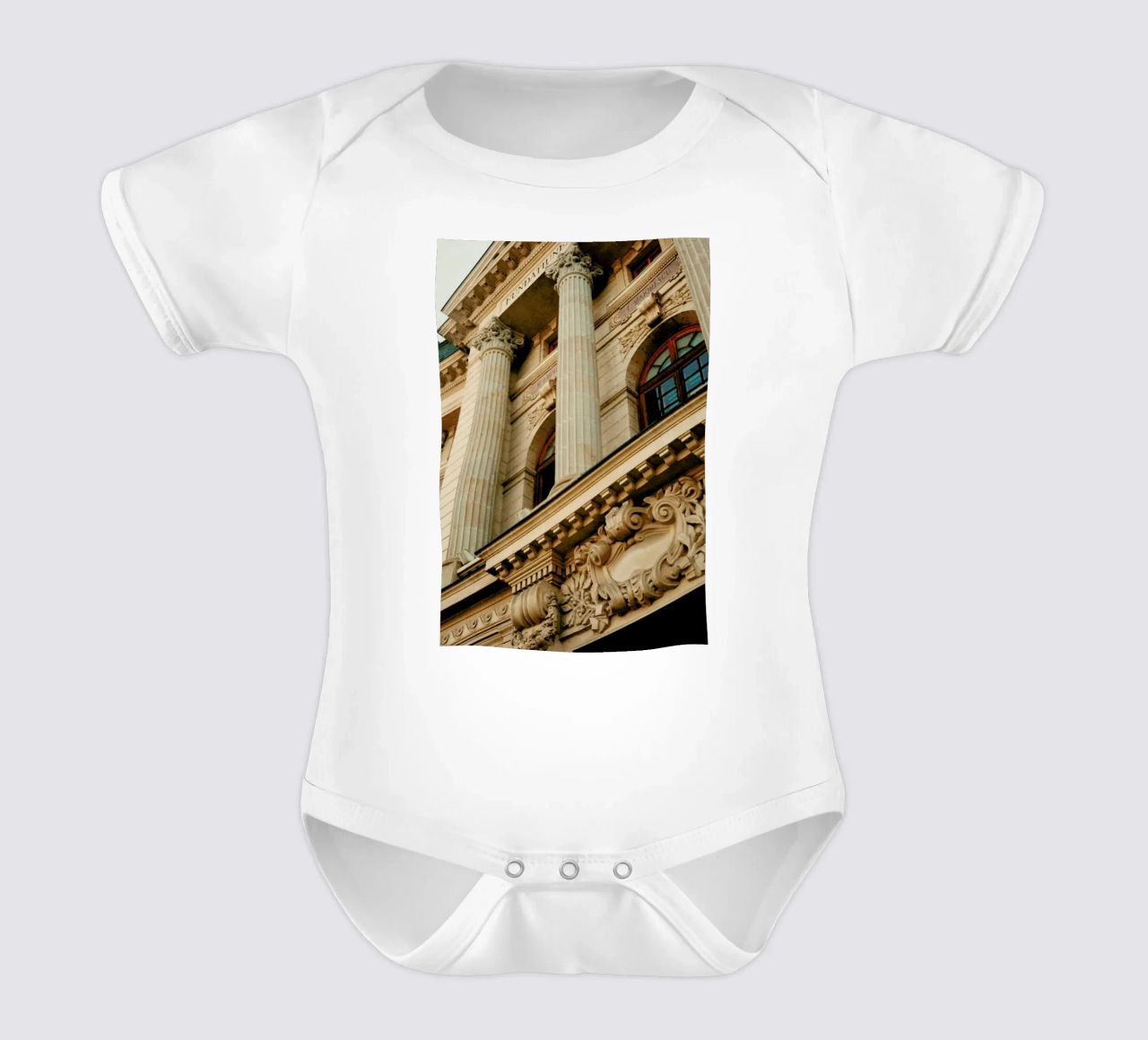 Analog Series Beautiful Columns Kurzarm Babybody von Sebastian Hilgetag