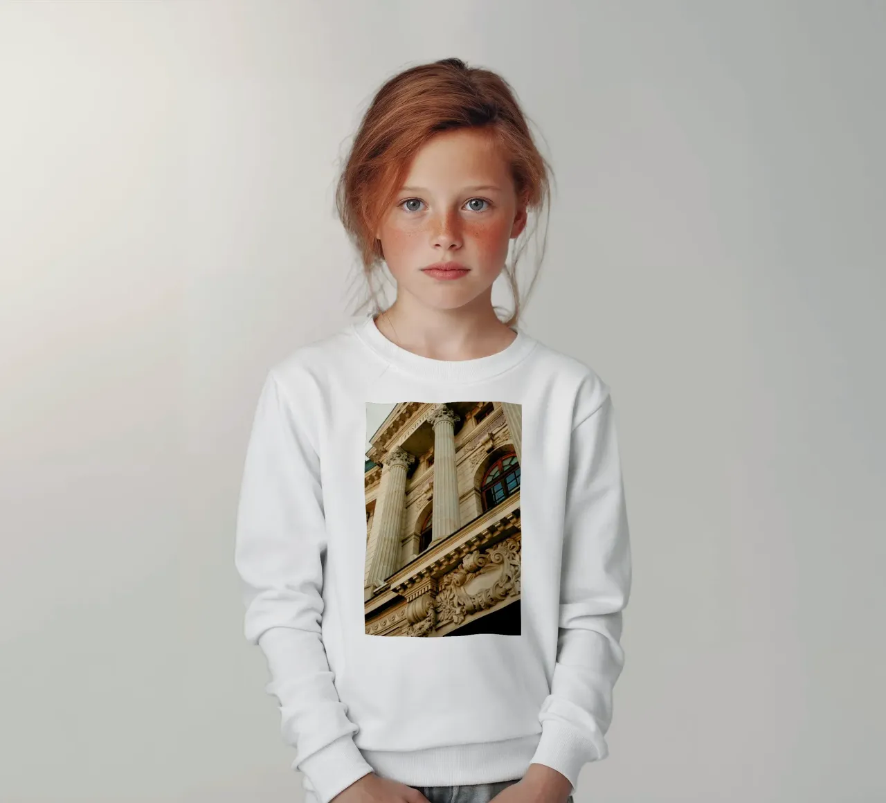 Analog Series Beautiful Columns Kinder Sweatshirt von Sebastian Hilgetag