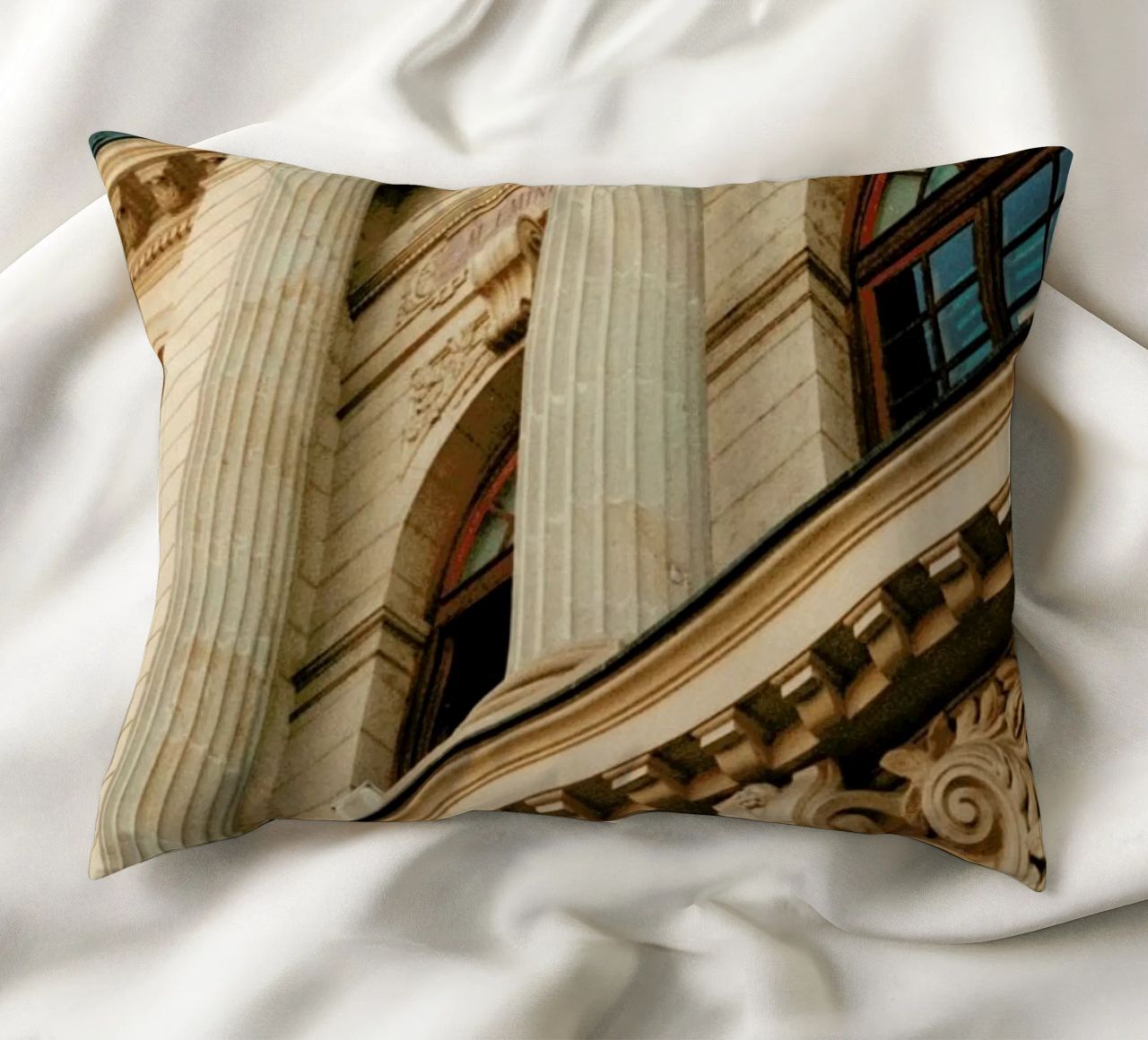 Analog Series Beautiful Columns cuscino da Sebastian Hilgetag