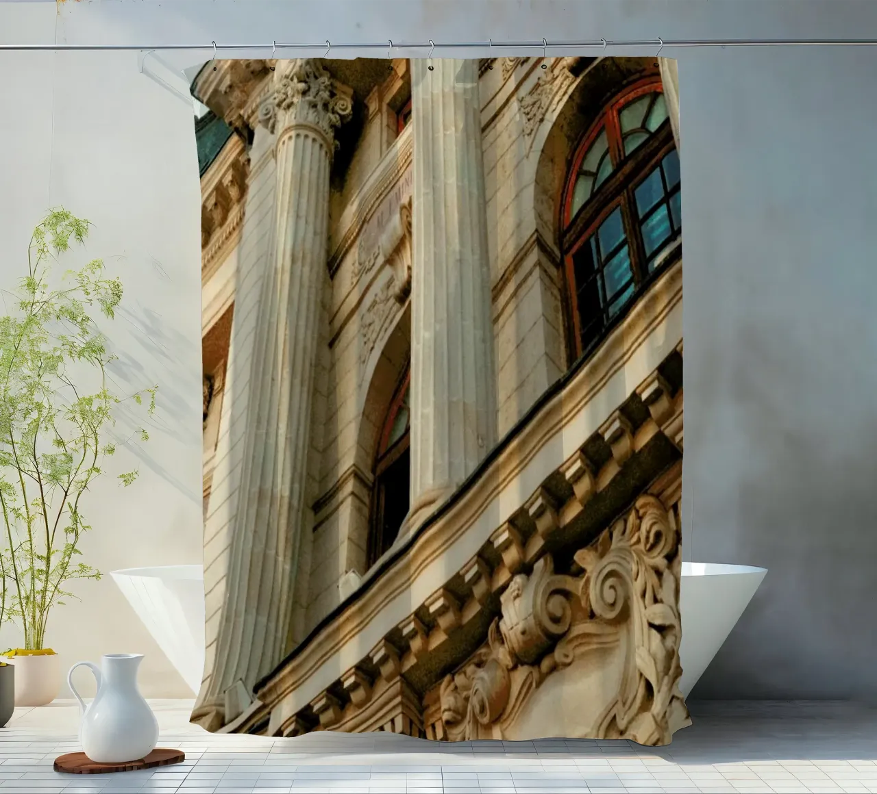 Analog Series Beautiful Columns tenda da doccia da Sebastian Hilgetag