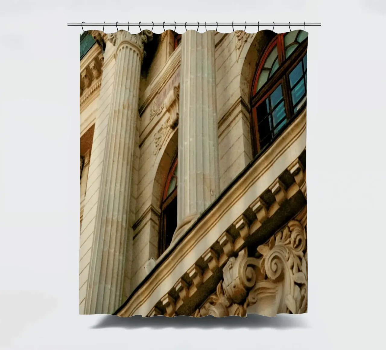 Analog Series Beautiful Columns Duschvorhang von Sebastian Hilgetag