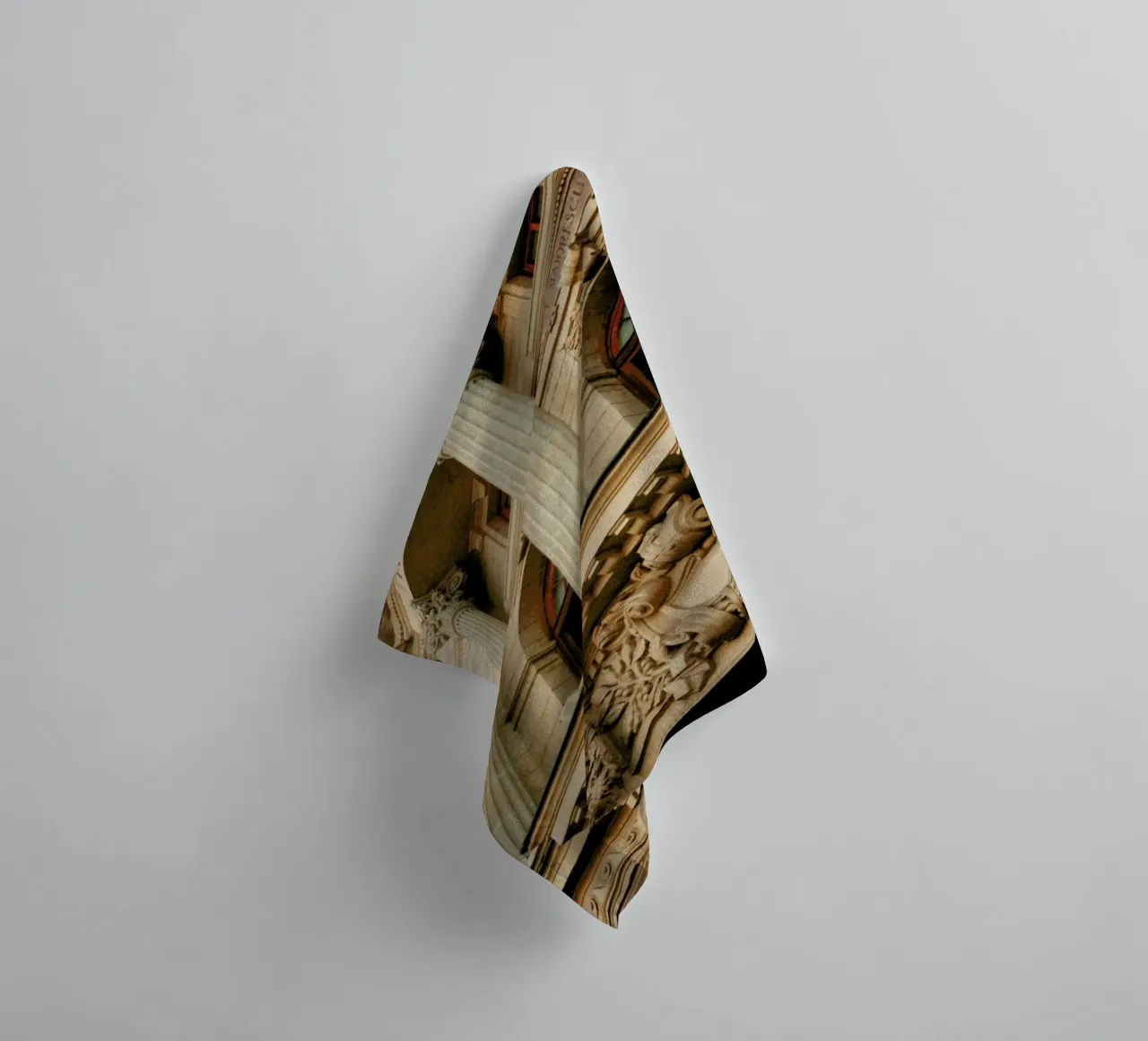 Analog Series Beautiful Columns Handtuch von Sebastian Hilgetag