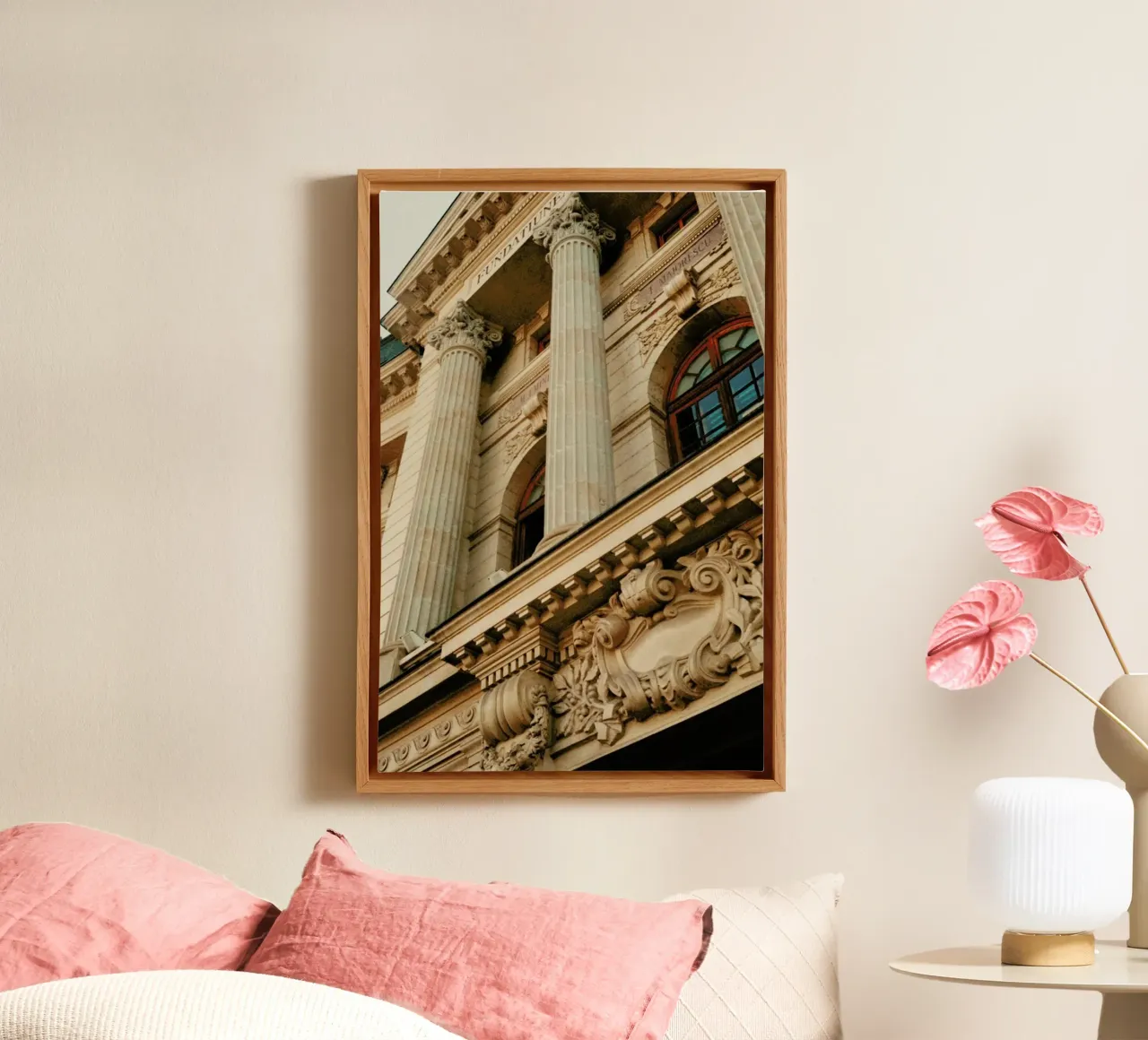 Analog Series Beautiful Columns canvas by Sebastian Hilgetag