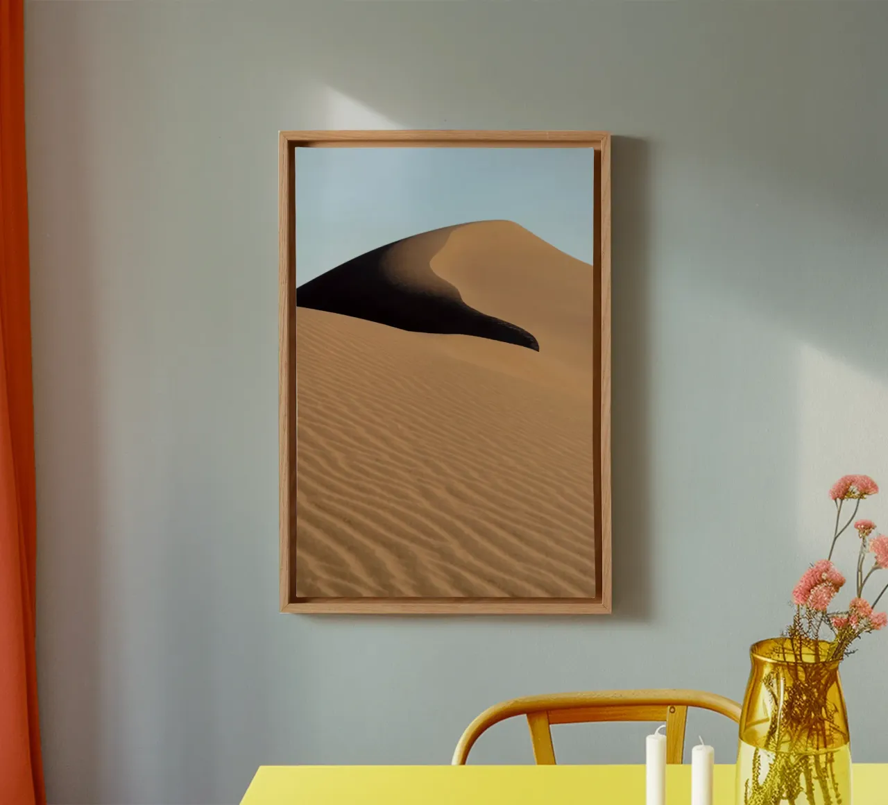 Sand dune in the Great Salt Desert tela da photolovers