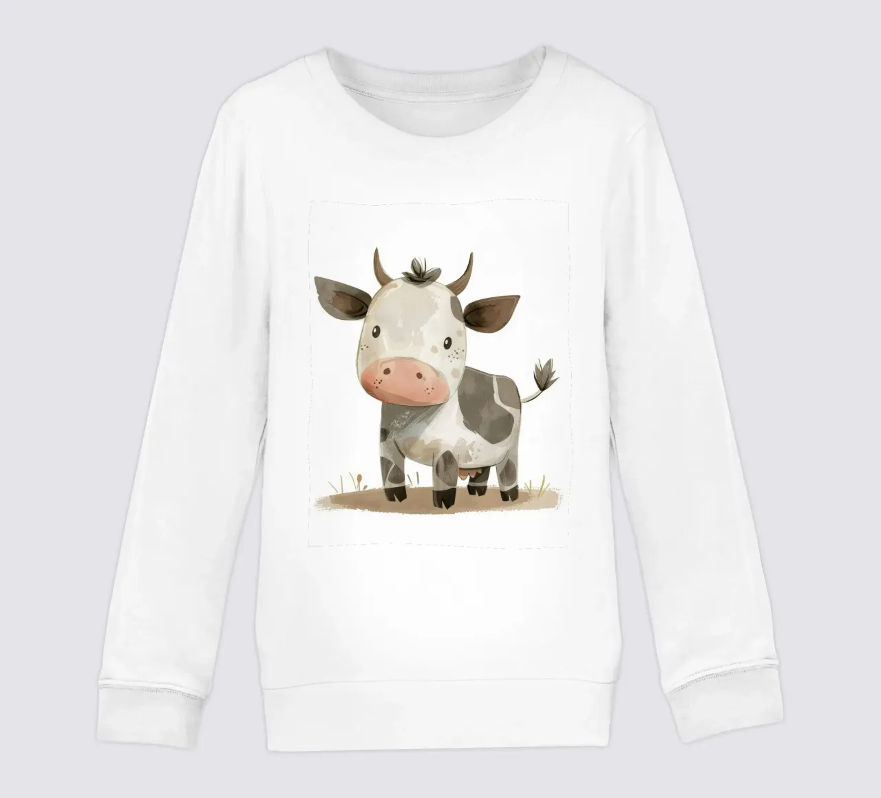 Adorabile vitello - Un pacifico compagno di fattoria felpa bambino da DesignDoodle
