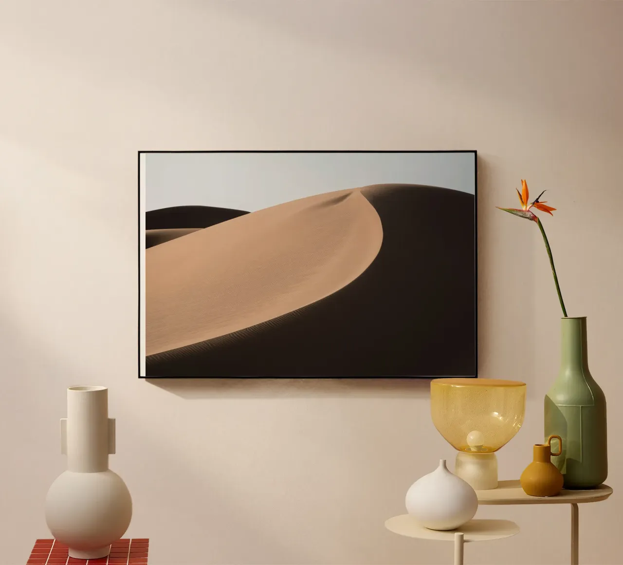 Shadow on a sand dune plexiglass da photolovers